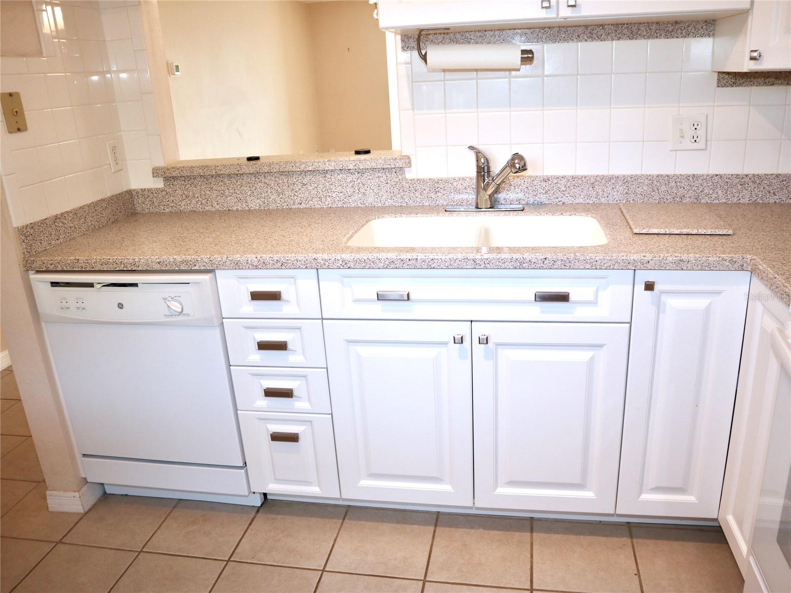 Kitchen Sink and food Prep Area