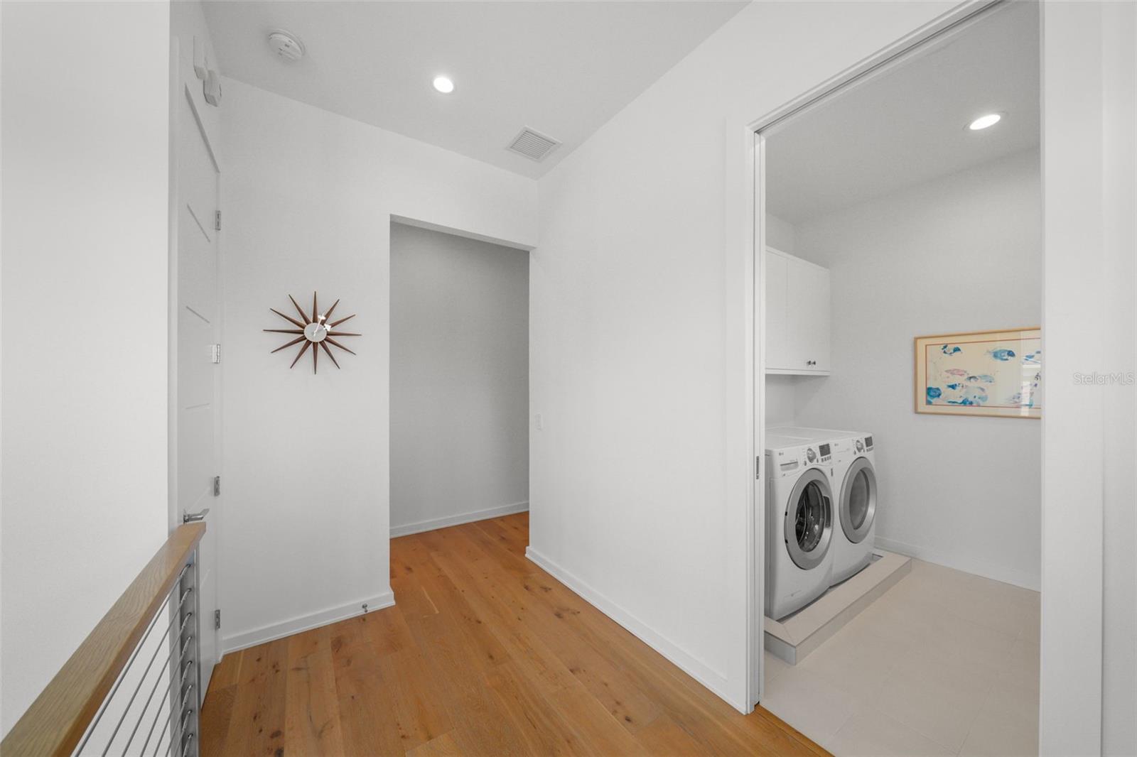 Laundry room off upstairs landing