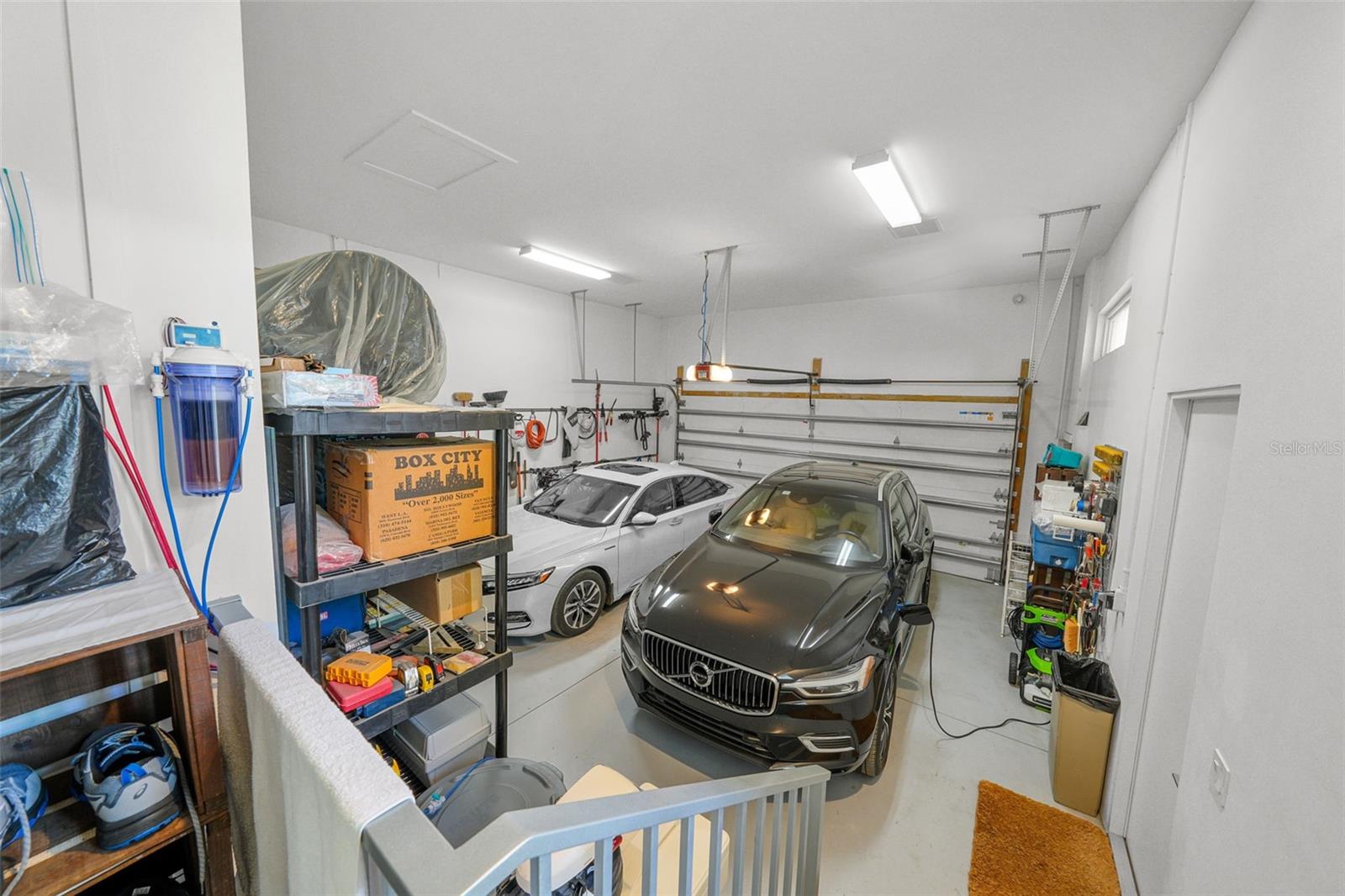 Expansive two-car garage