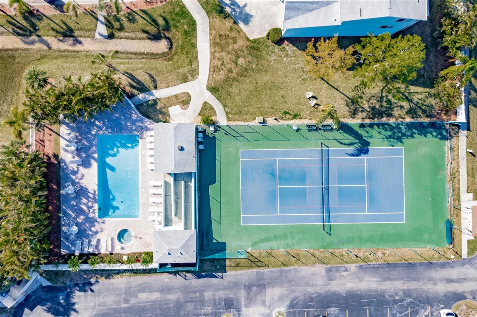 Aerial View of the Amenities