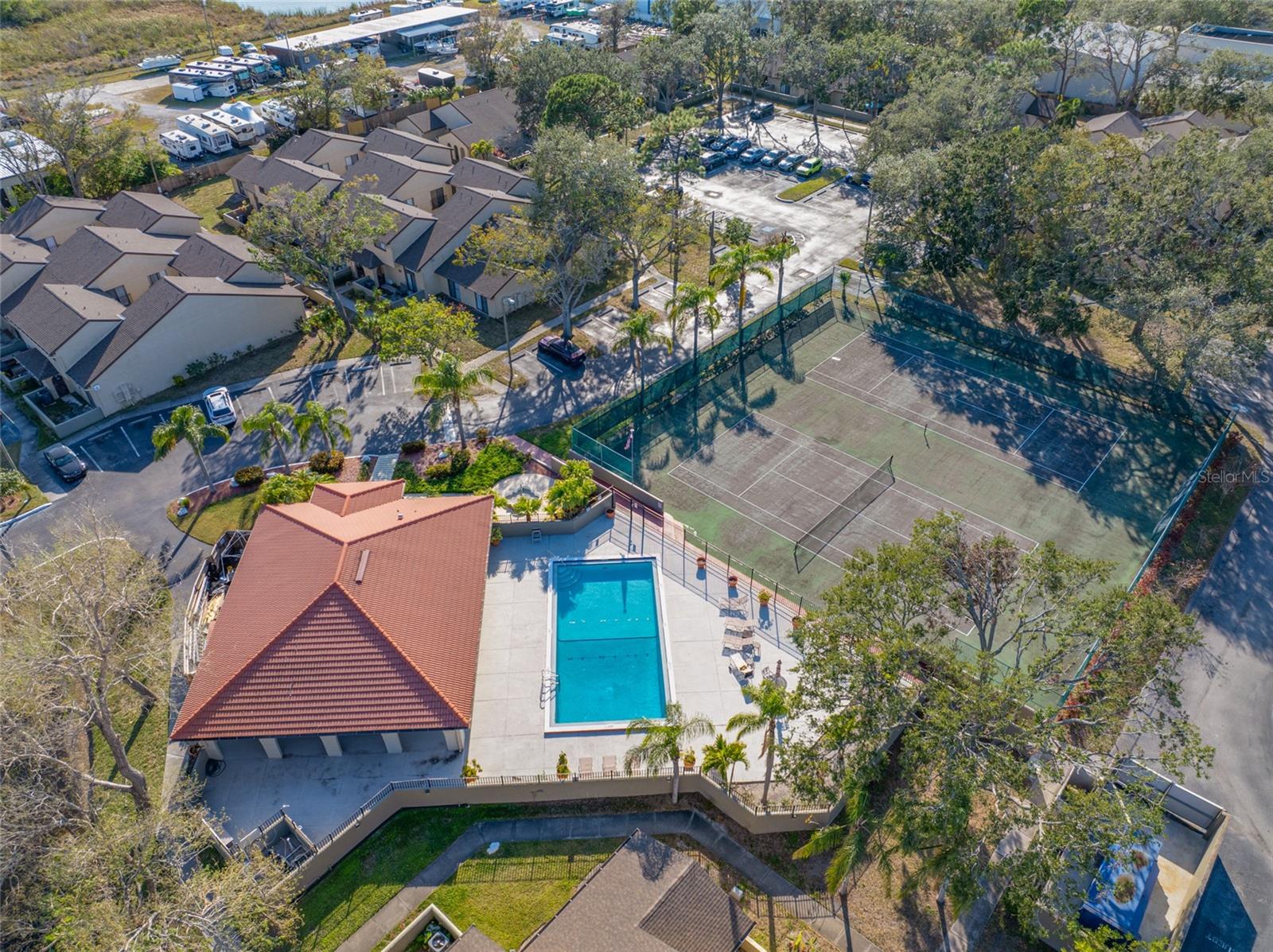 Clubhouse, Pool and Tennis Courts