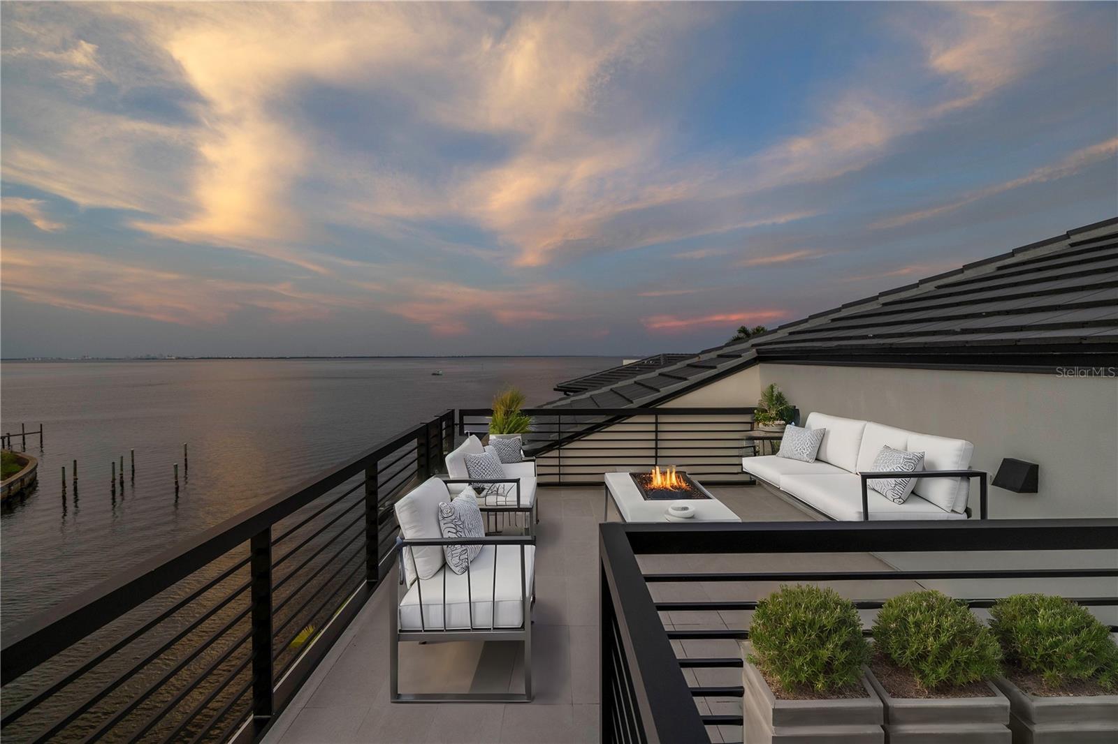 Rooftop terrace- staged