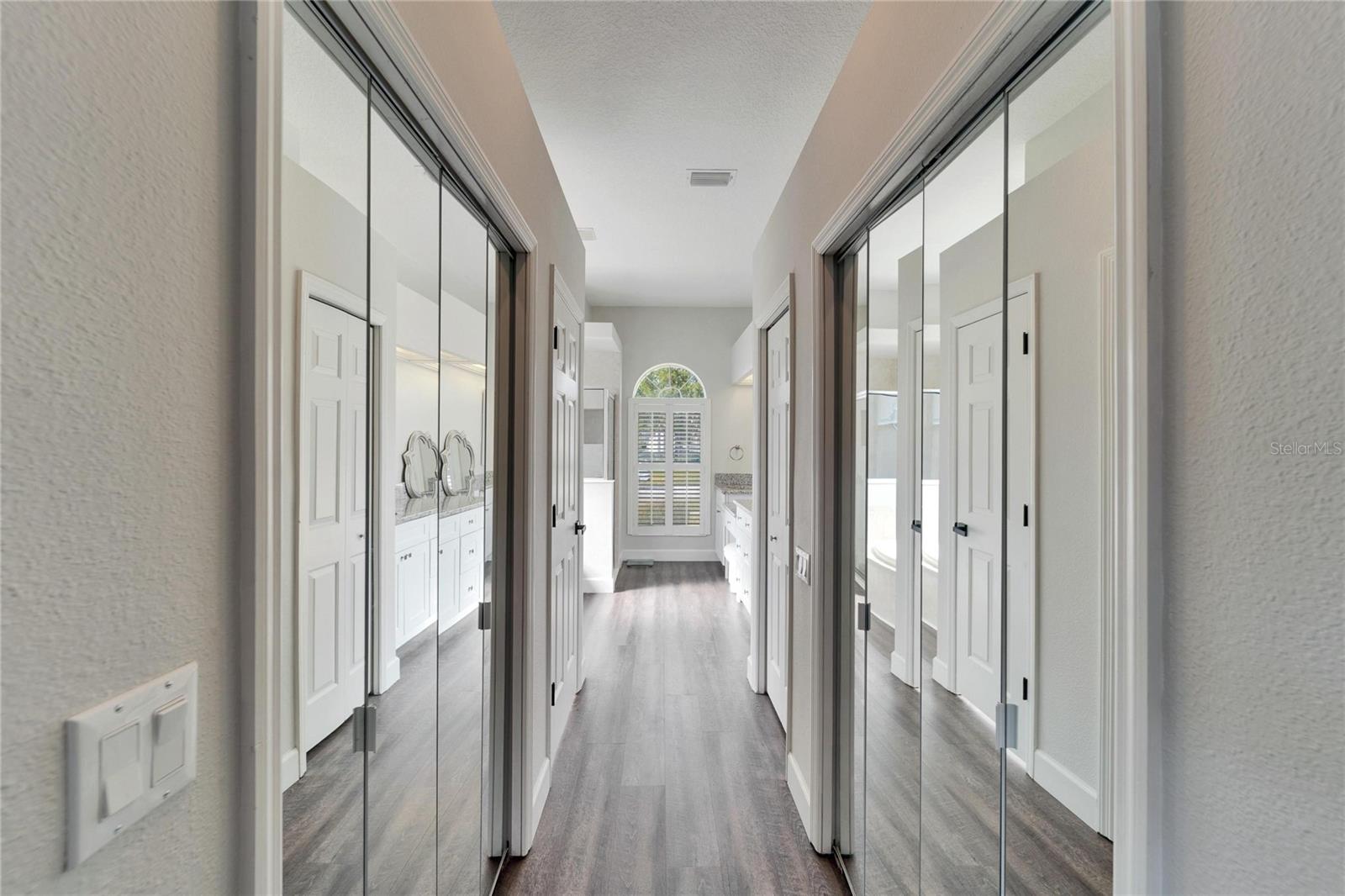 Dual Closets | Ensuite Hallway