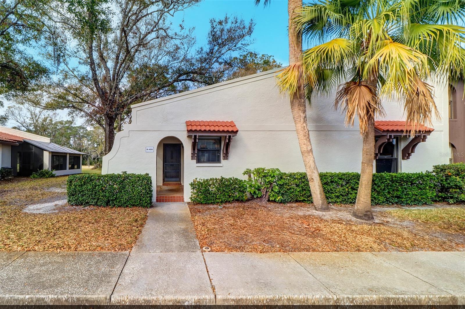 Front view of private entry to condo