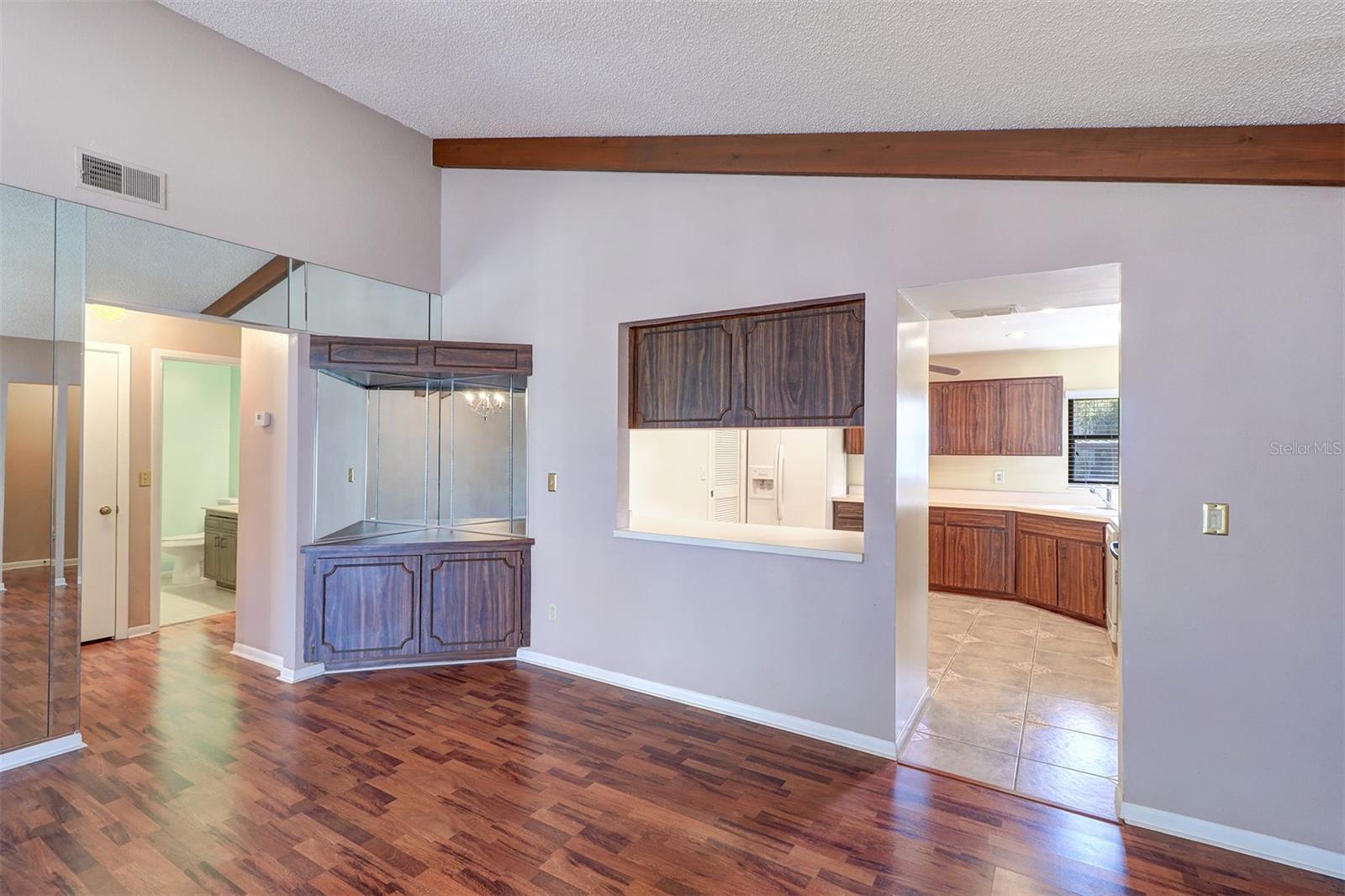 Closer view of the dining room