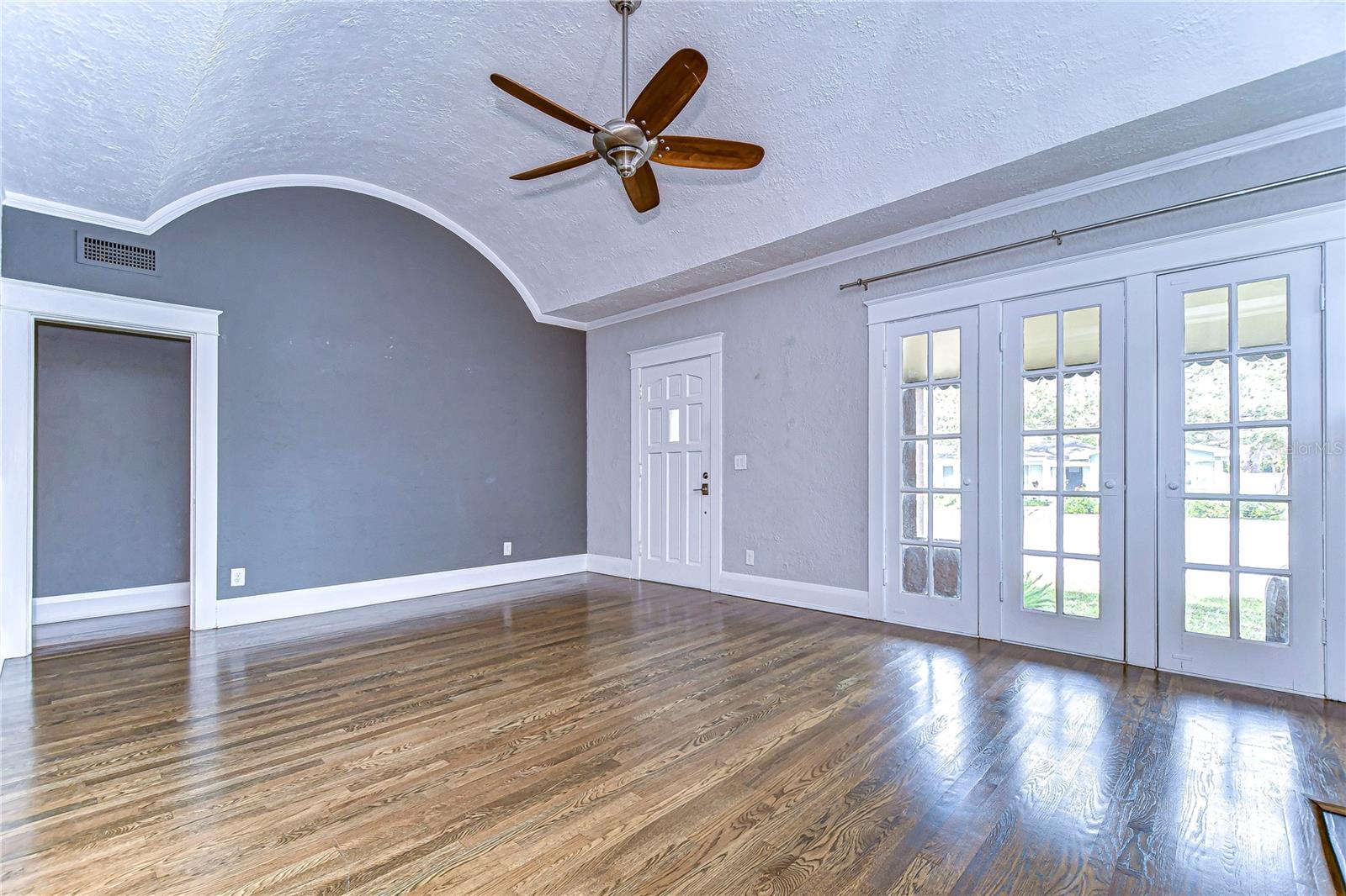 French Doors leading outside allow the room to be bathed in natural sunlight!