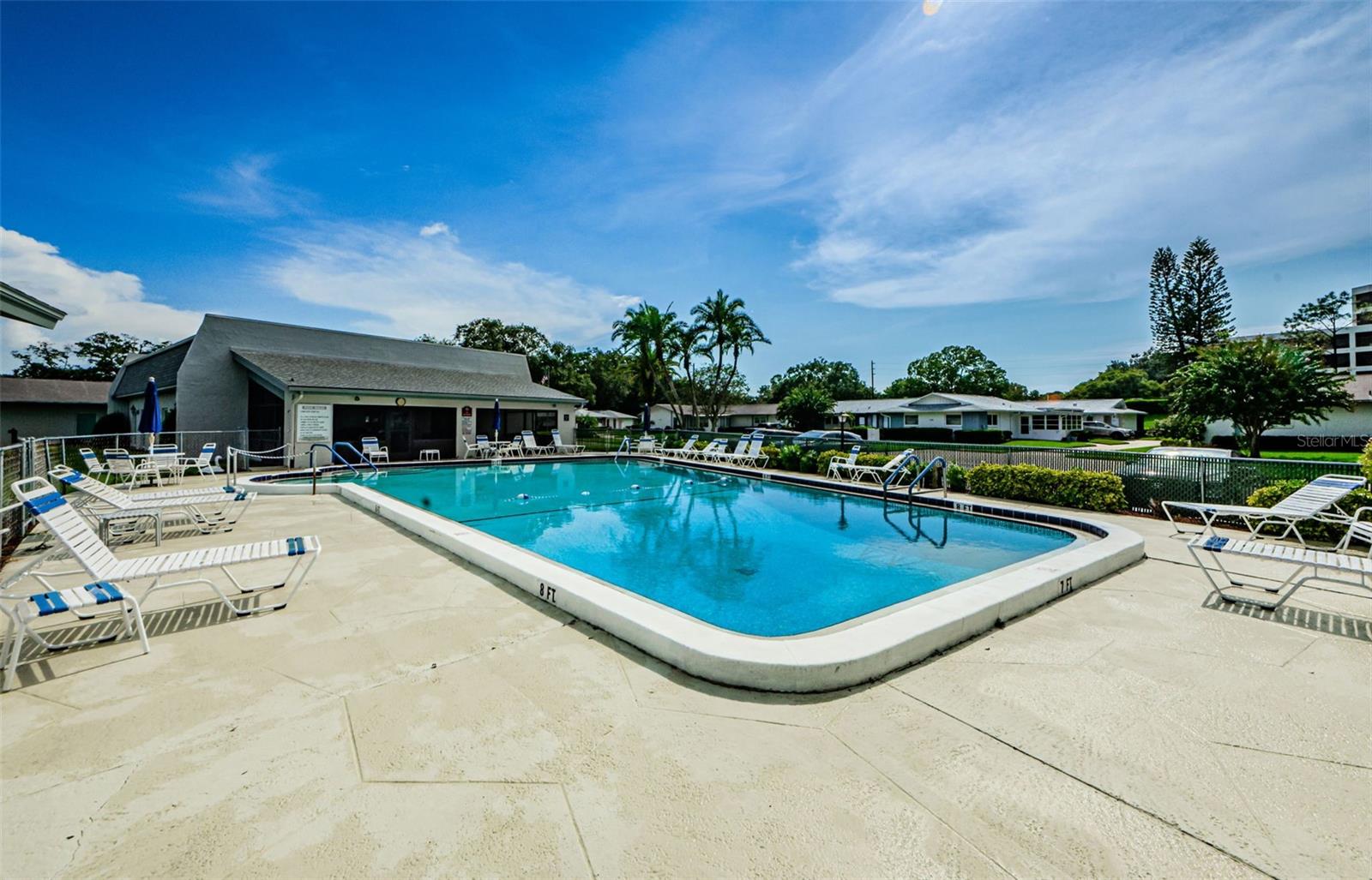 The Andover Village community Clubhouse & Pool around the corner offers a refreshing spot to unwind and relax.