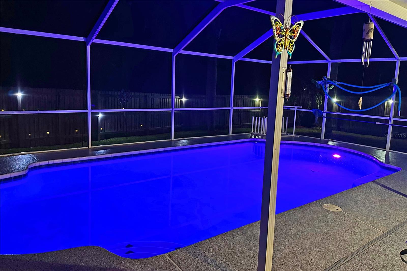 Pool at night