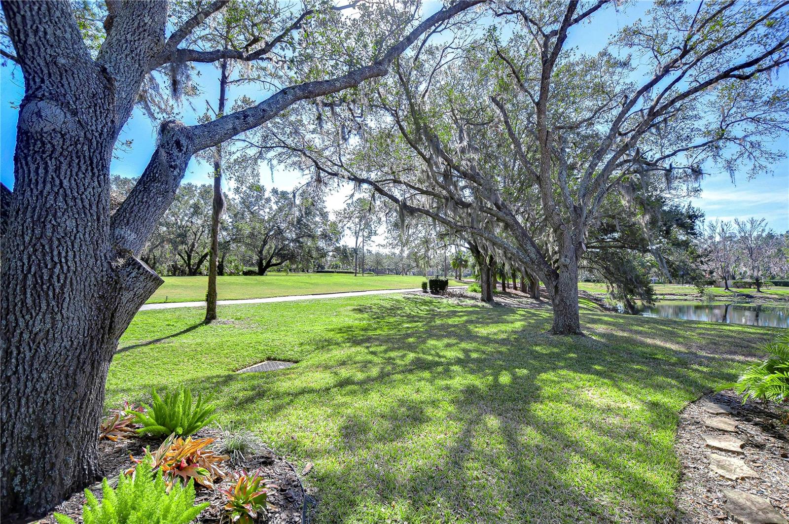 Beautiful side yard views of the pond!