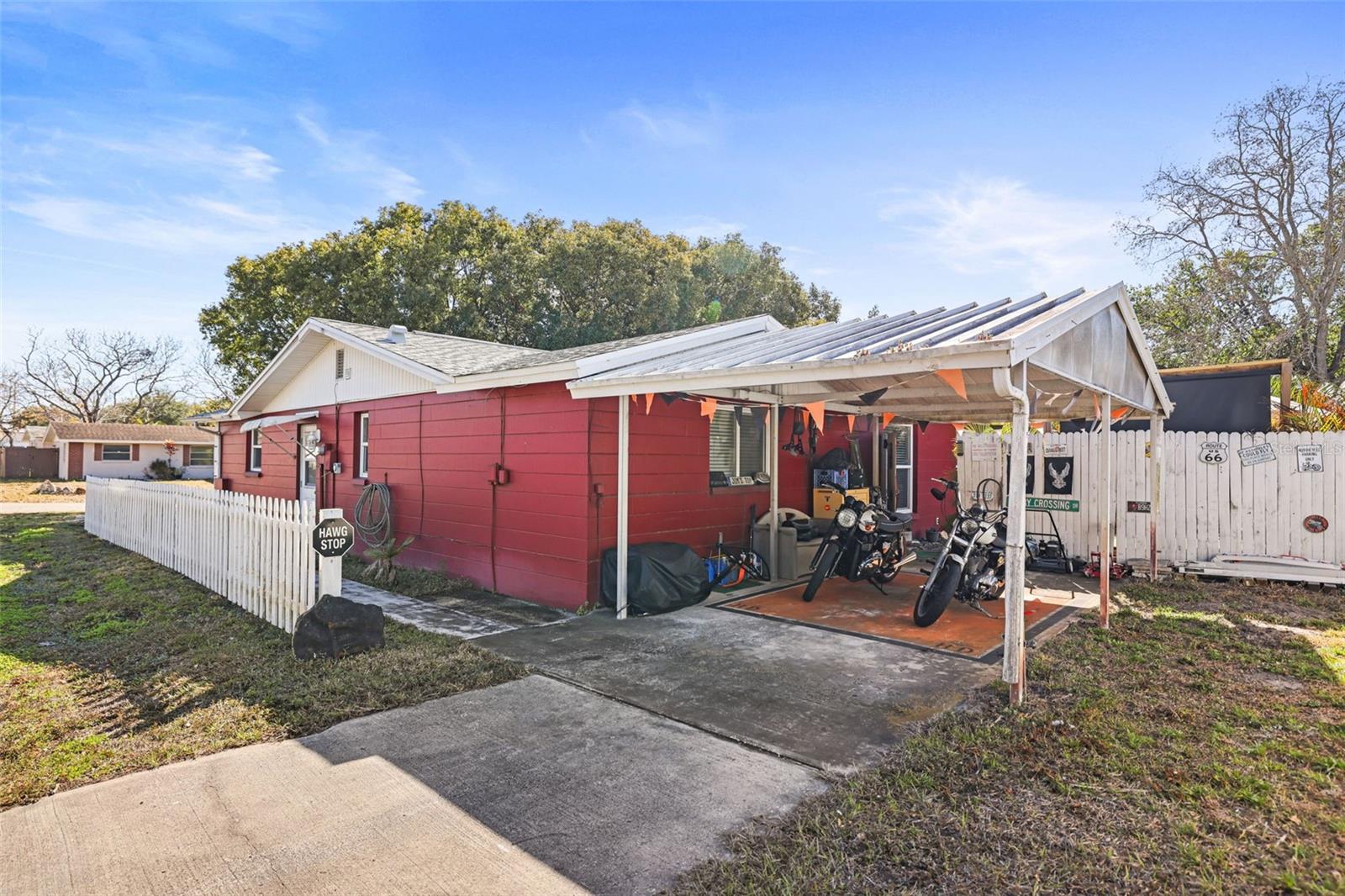 carport with RV or boat parking