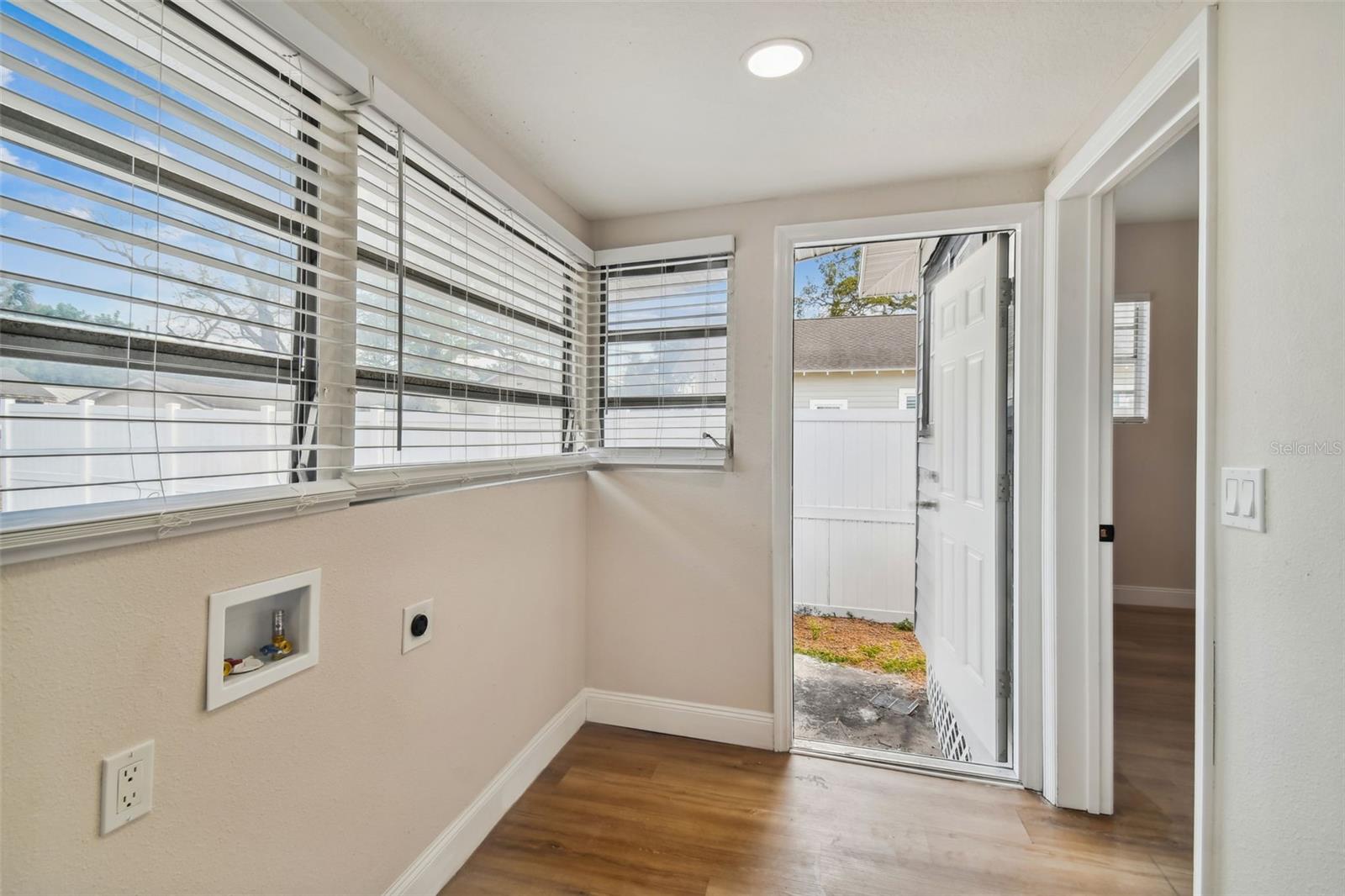 Rear entrance into home