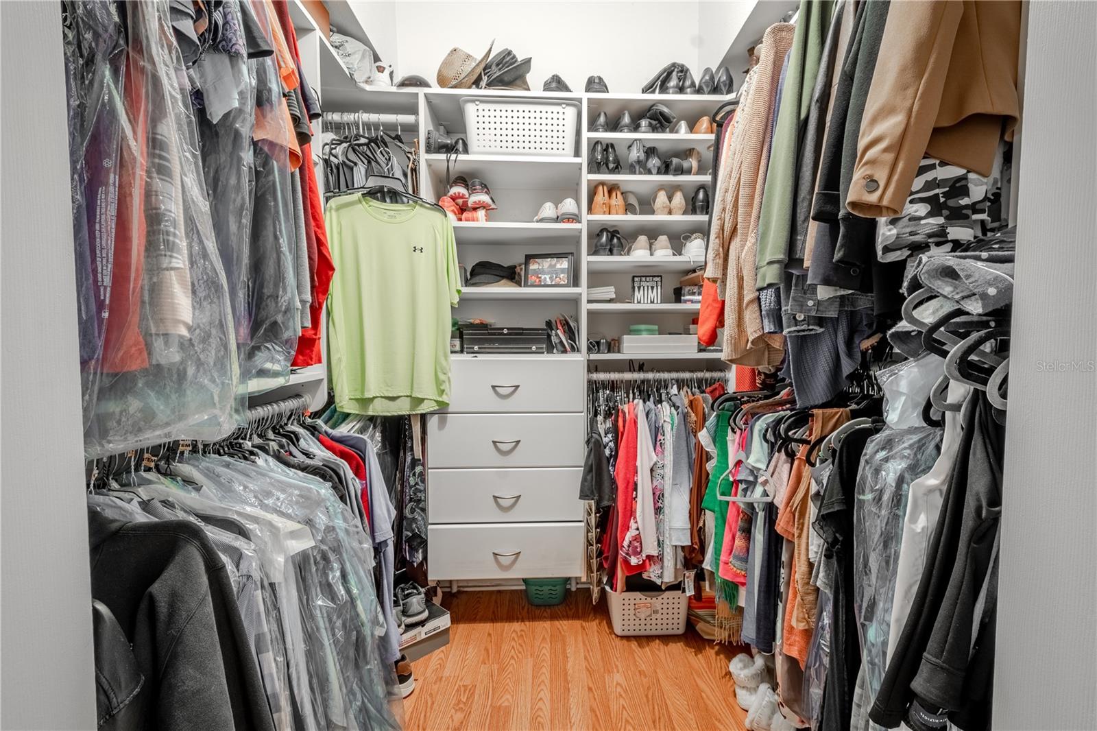 Primary bedroom closet.