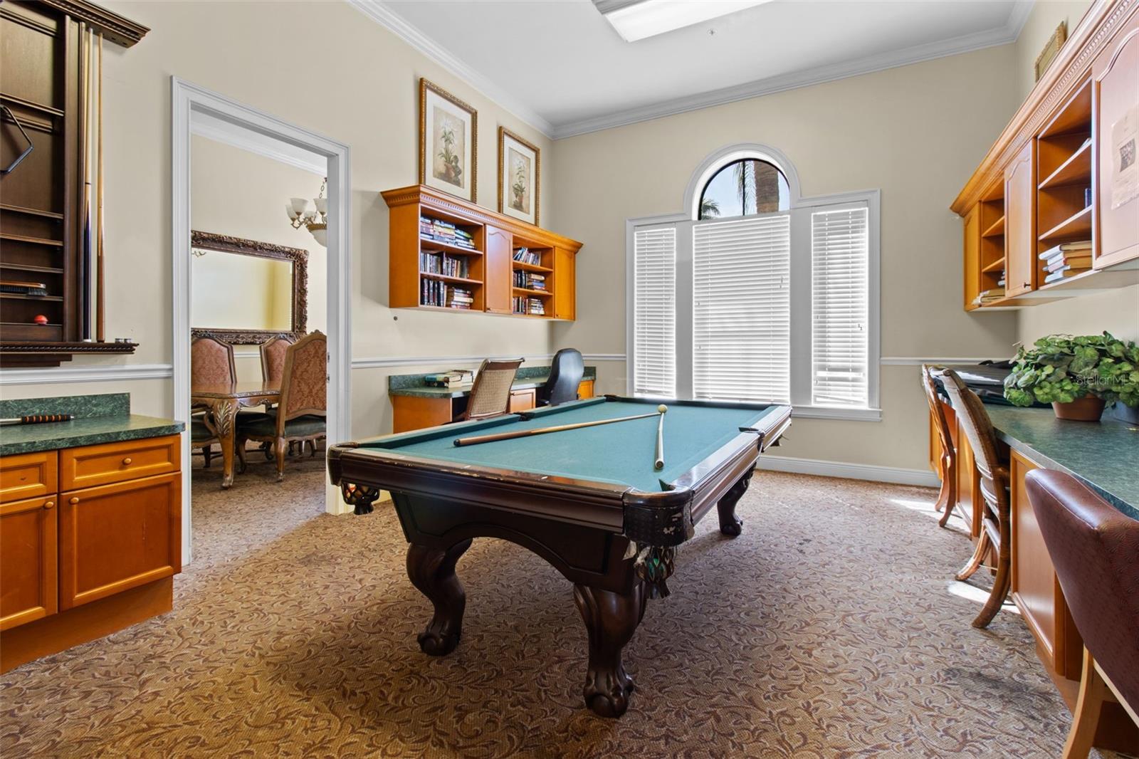 billiards room