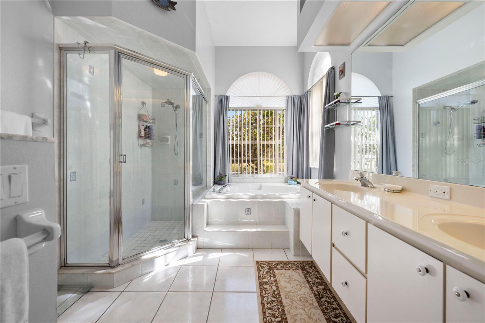 Dual Sinks, Garden Tub & Separate Shower