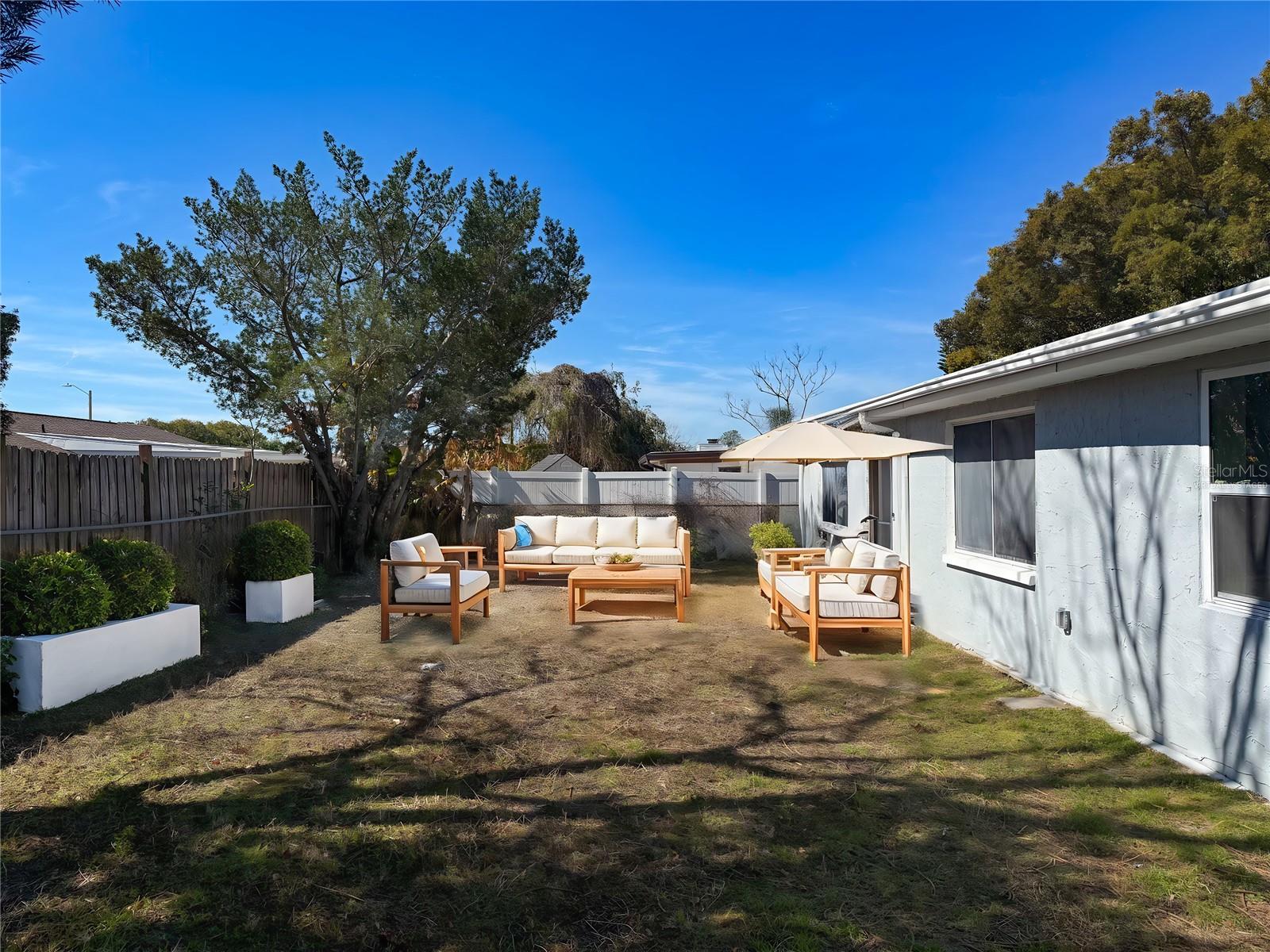 Virtually Staged Backyard