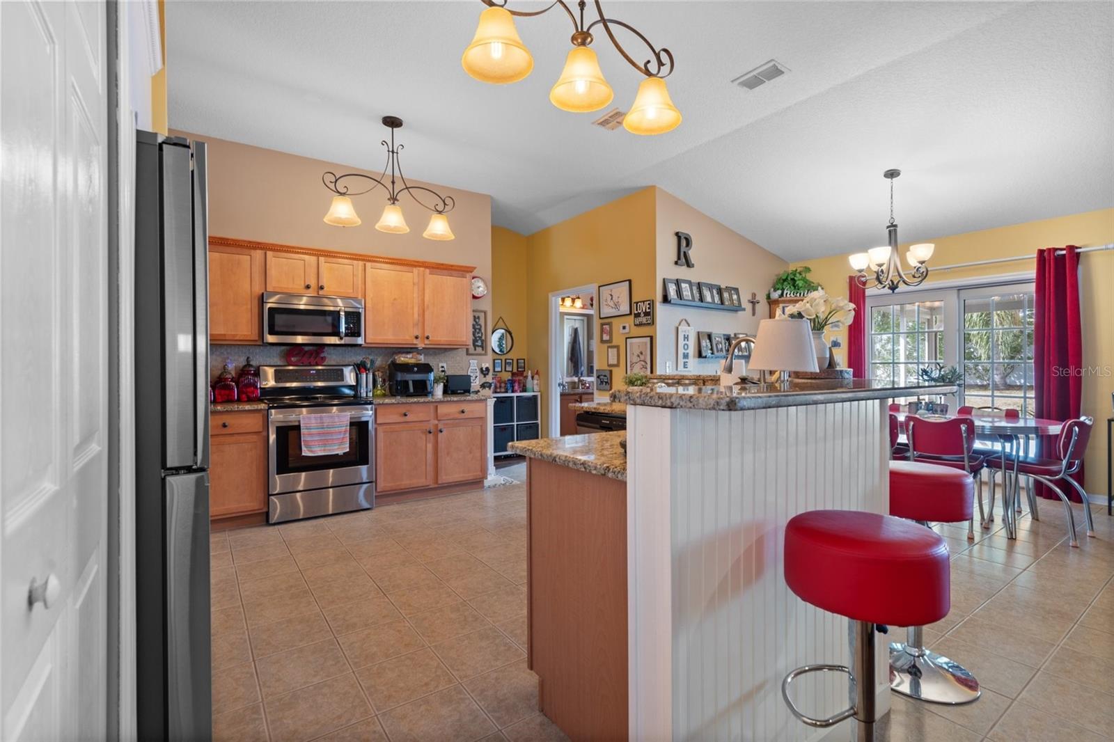 Notice the Beautiful Lighting in the Kitchen