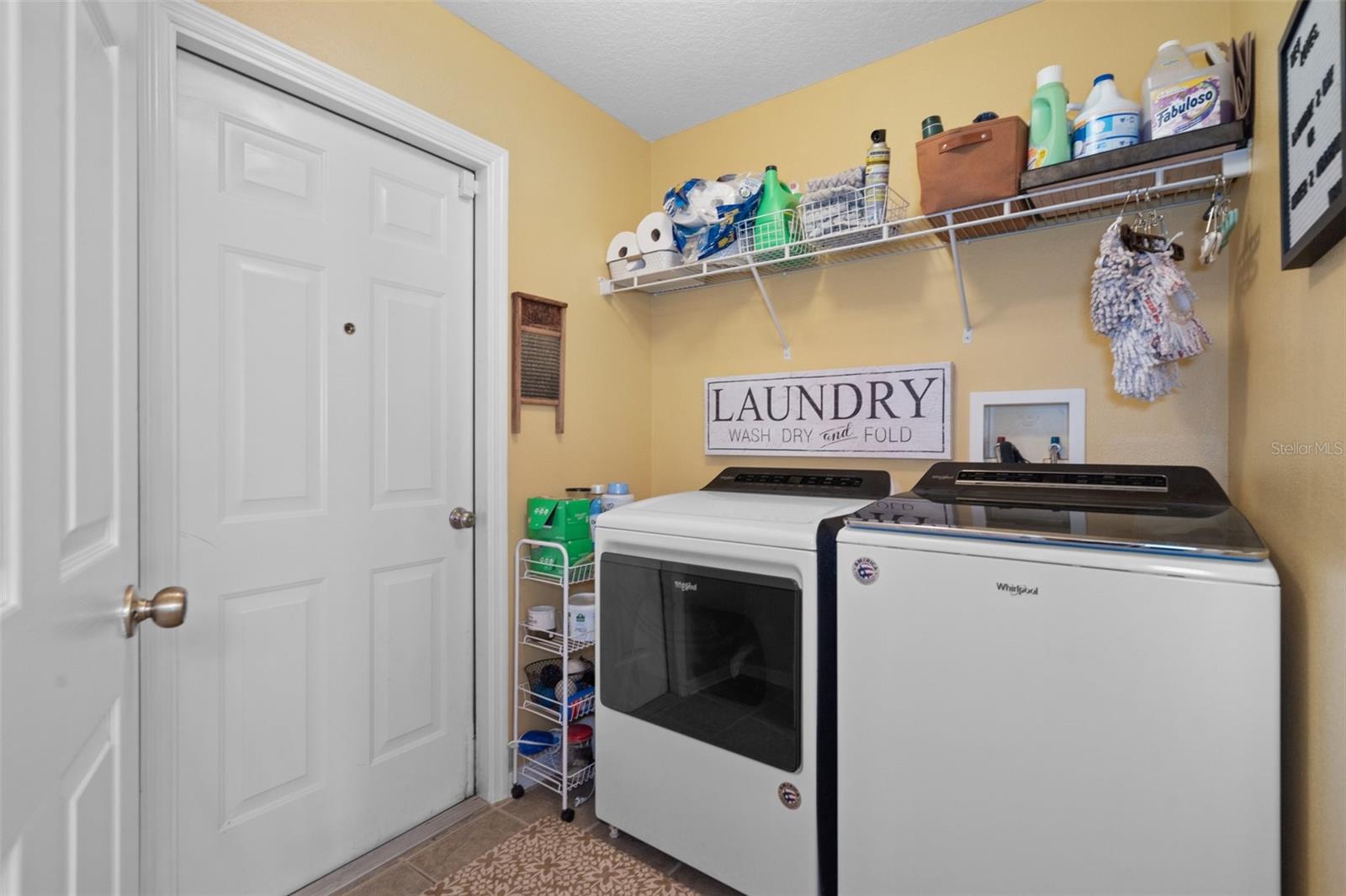 Inside laundry room