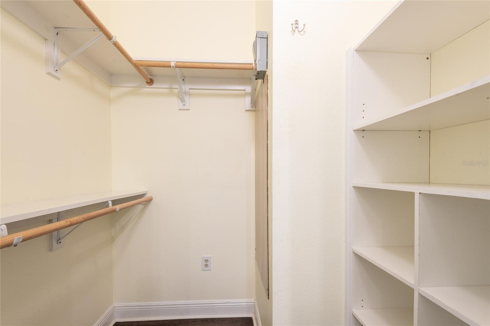 Master bedroom with entrance to Master bath - sliding barn door.