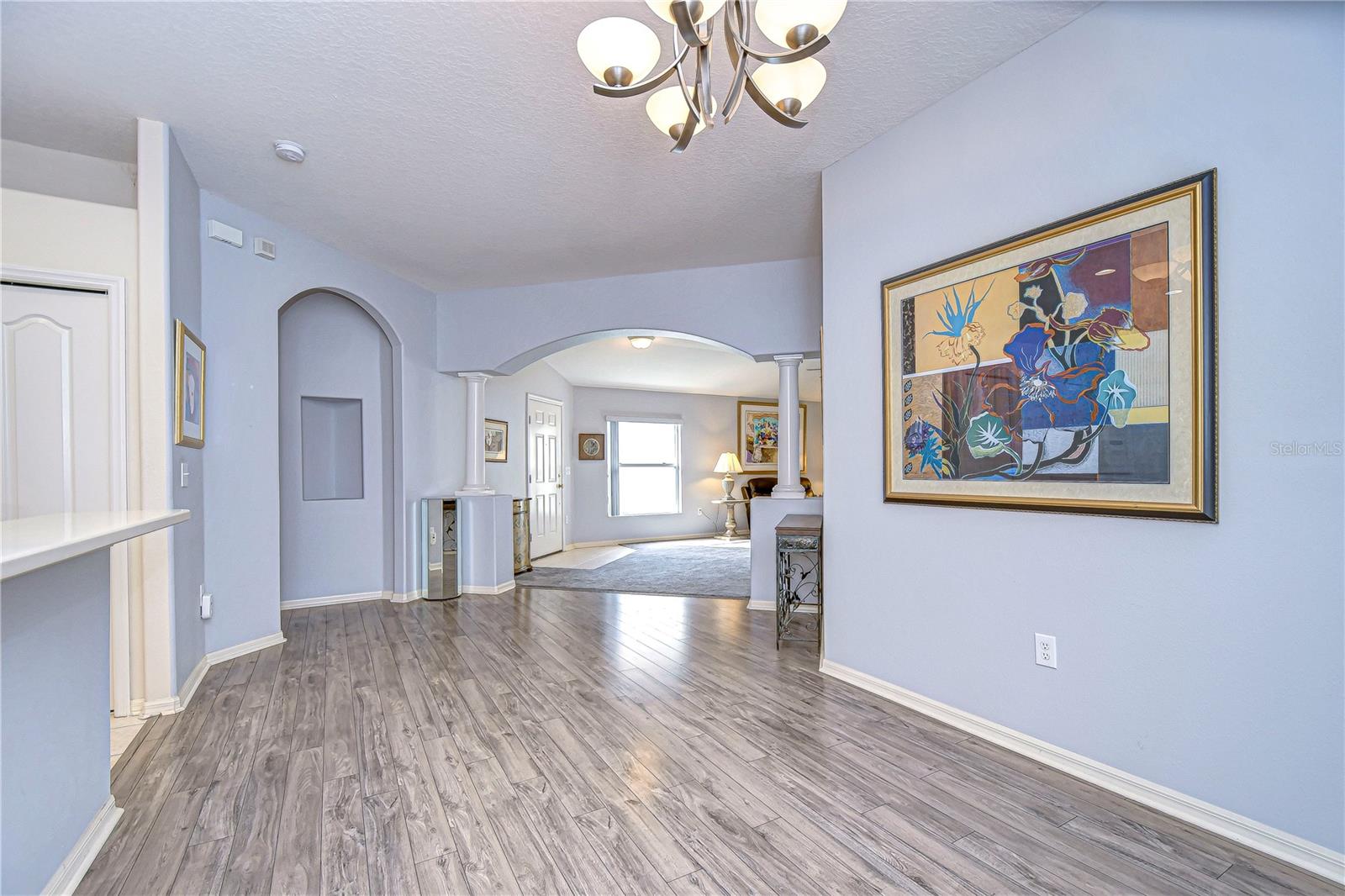 Looking from dinette area towards living room