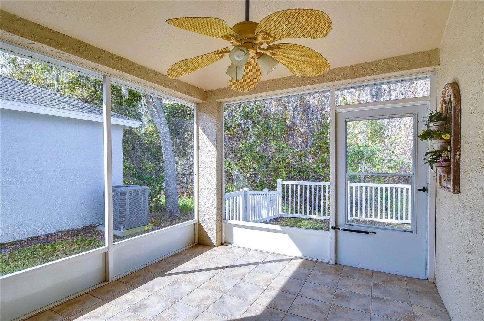 Tiled back porch