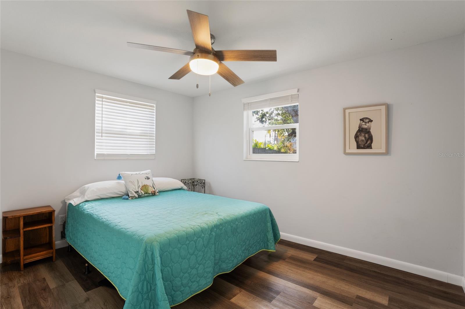 Sizeable secondary bedroom has a large reach-in closet