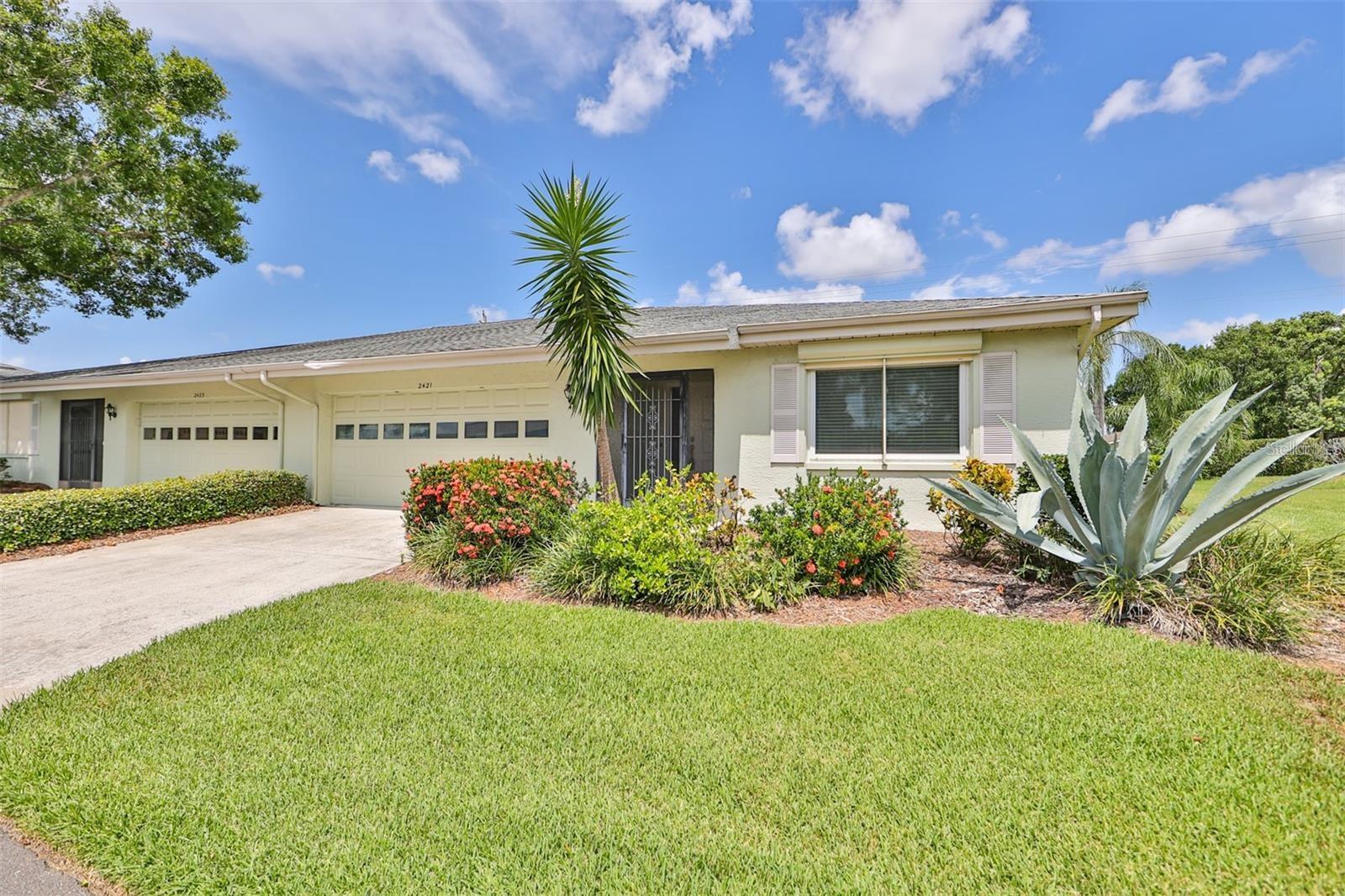 Front Drive to 2-car garage