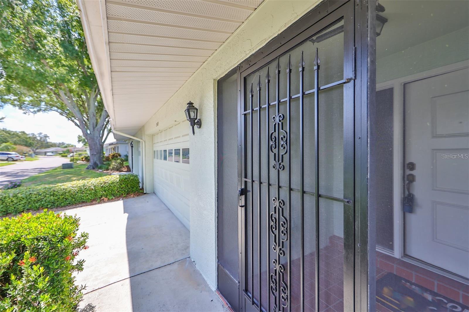 Screened front porch