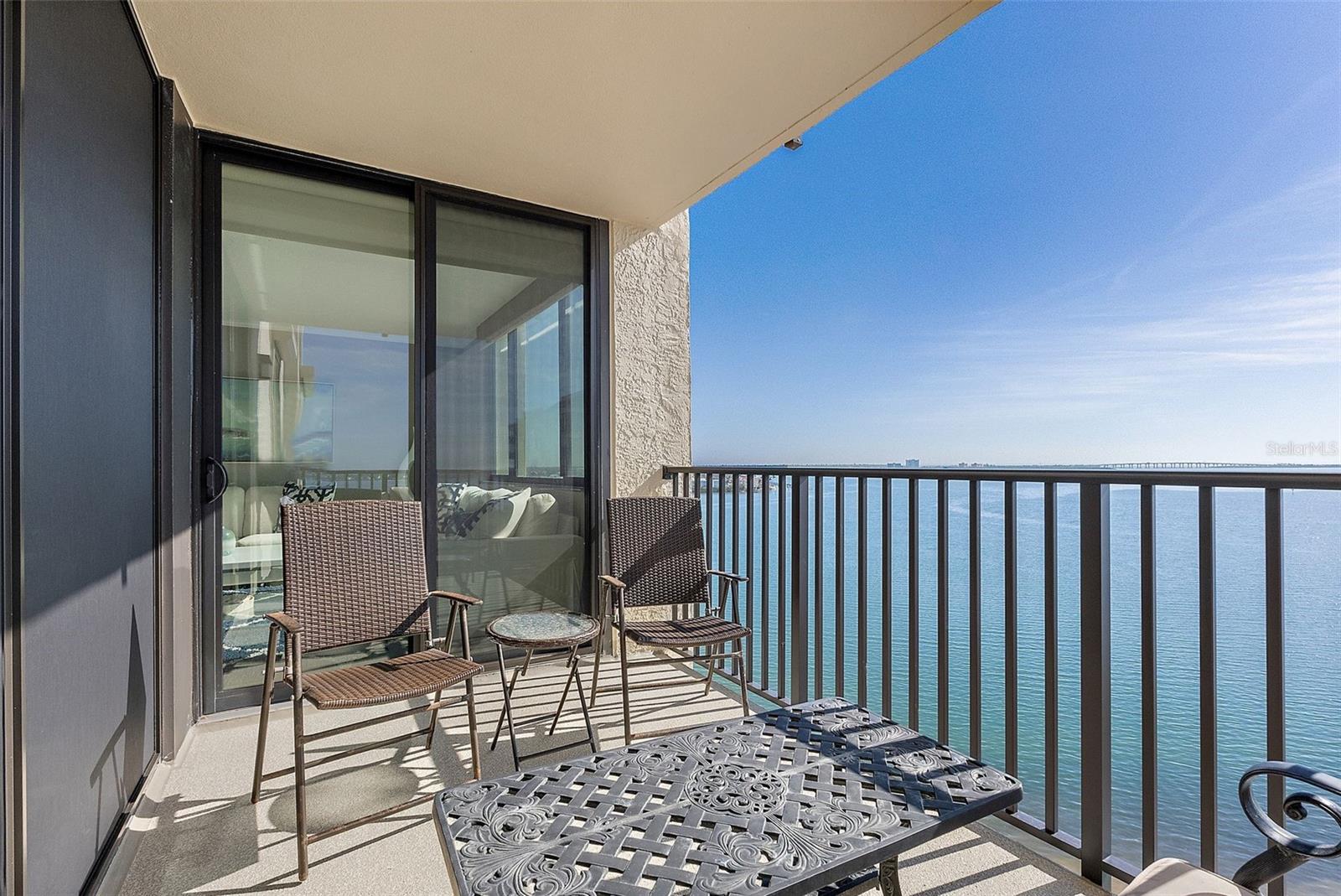 Door from the living room to the patio.