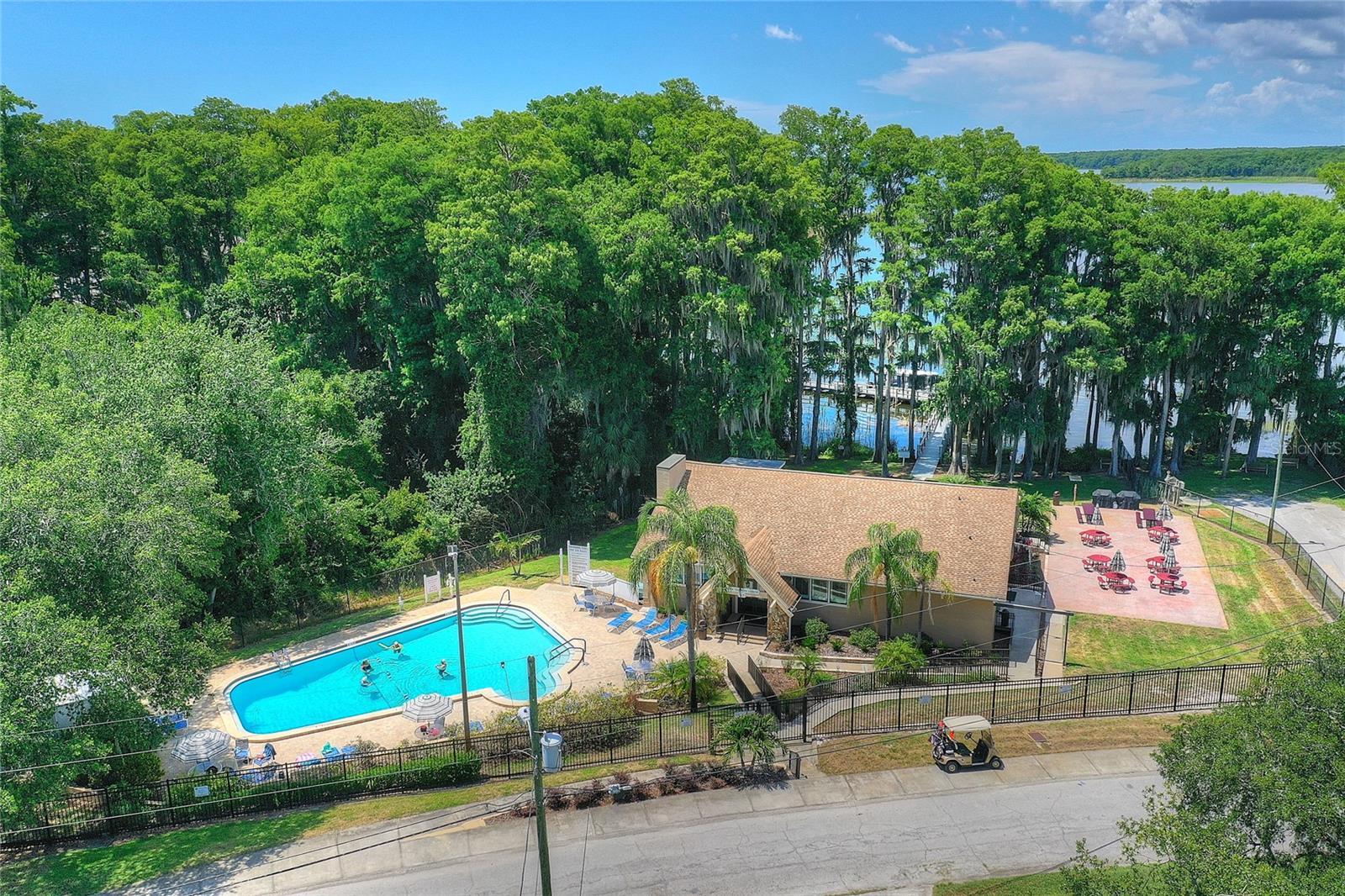 If you like a slower style = head on down to the heated pool at the Lodge on Lake Tarpon...What more could you ask for?