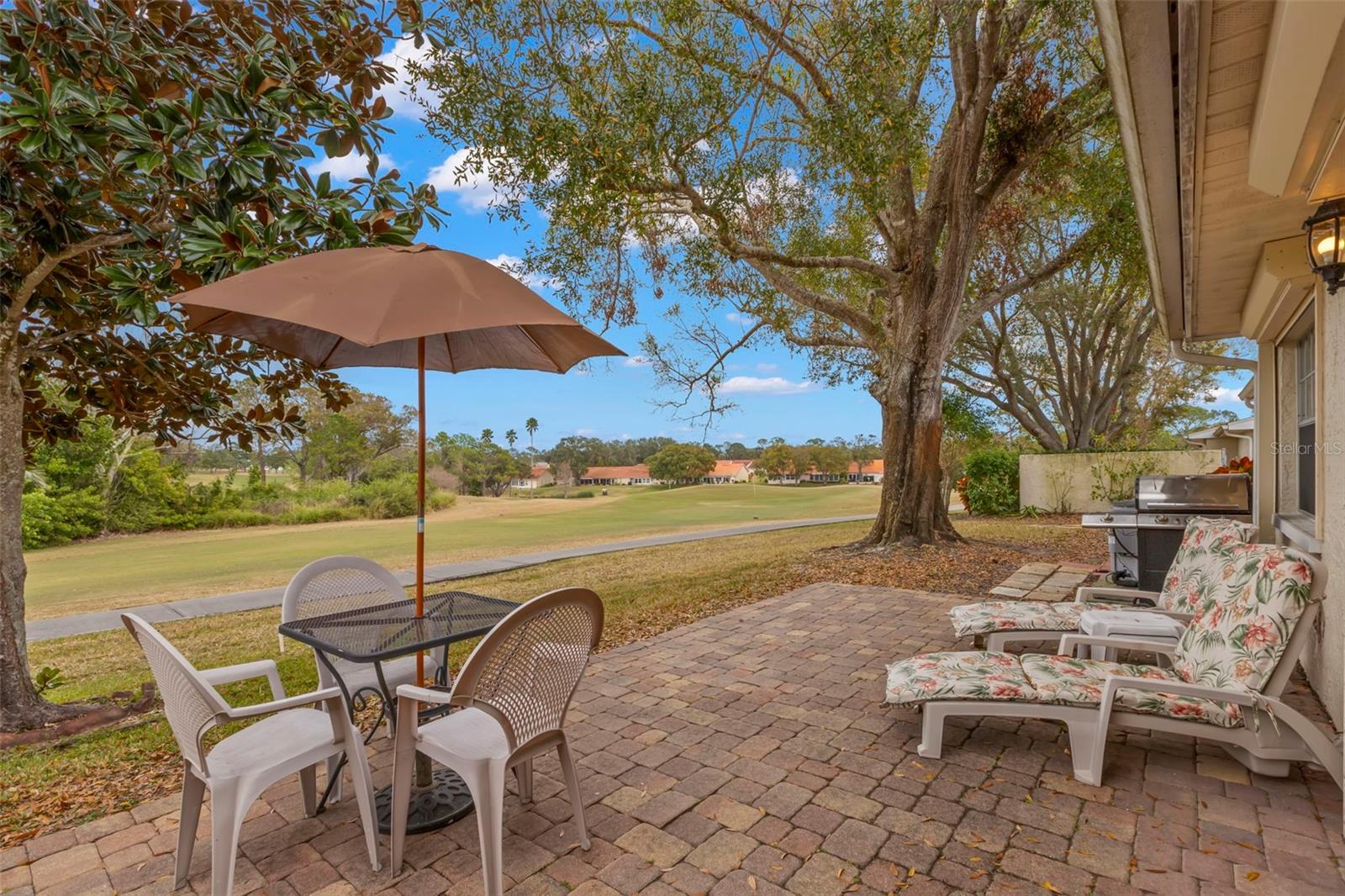 PATIO OVERLOOKING GOLF COURSE