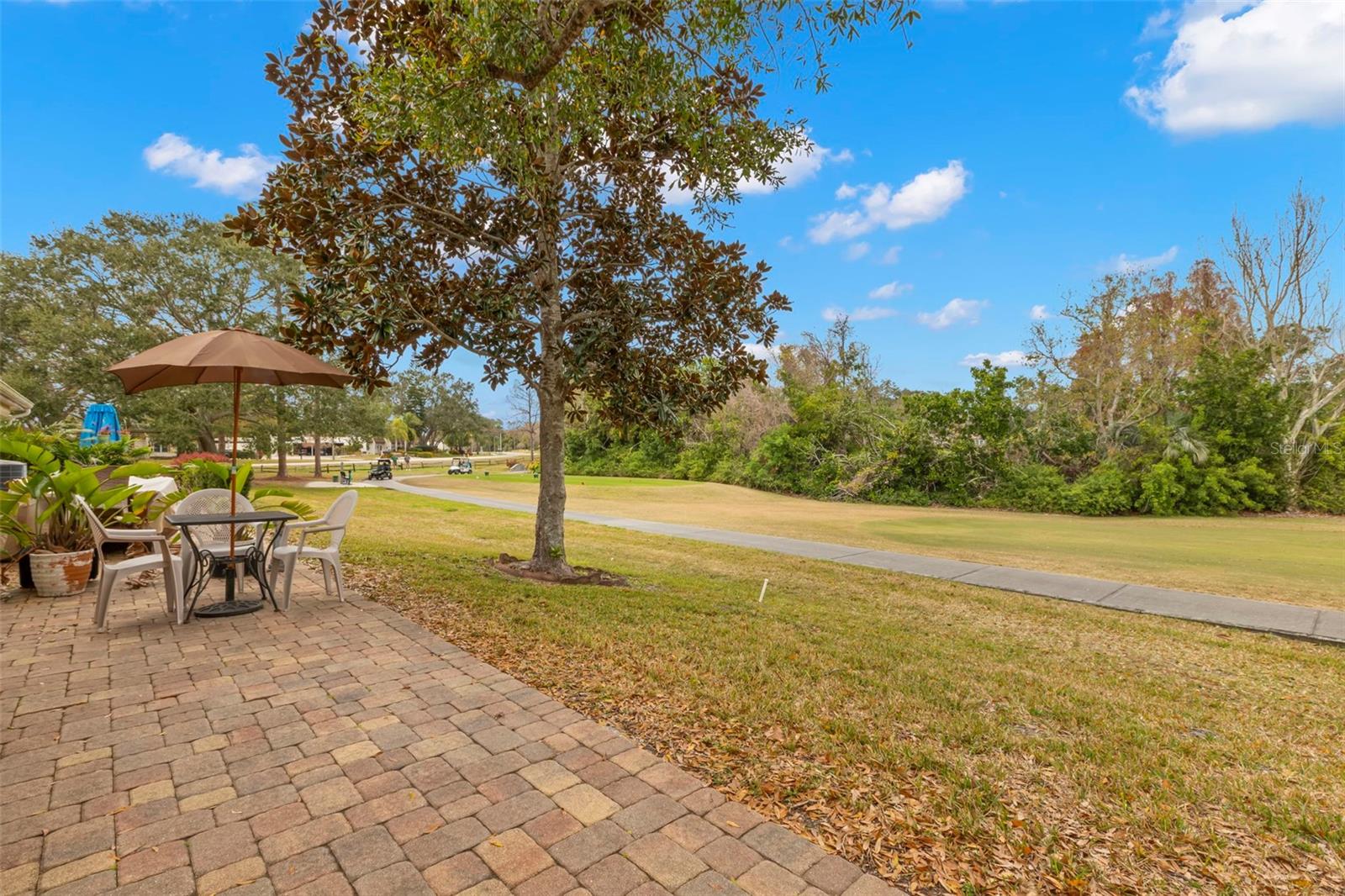 VIEW FROM PATIO TO GOLF COURSE