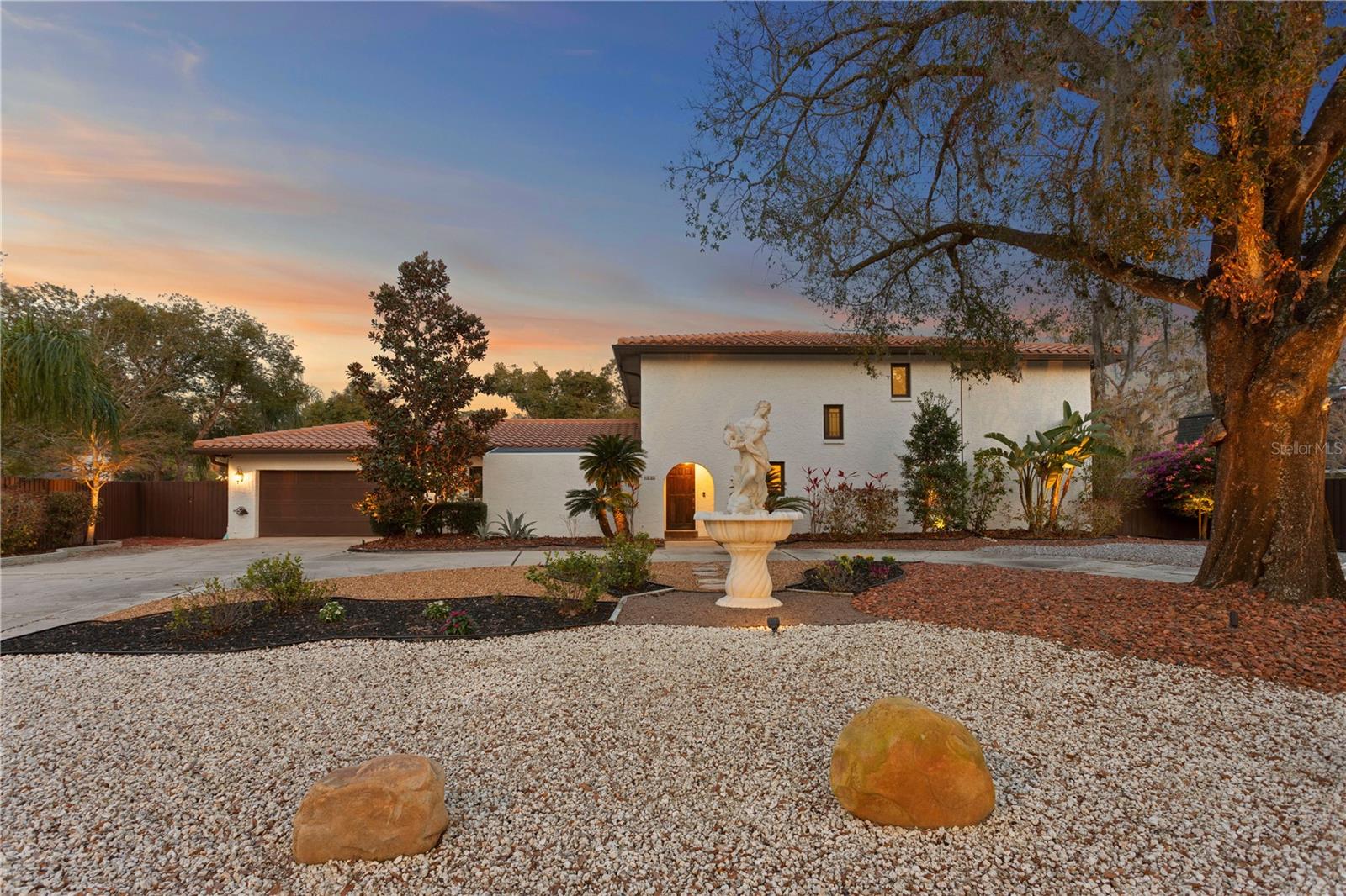 Exquisite Mediterranean Revival Estate with NEW Custom Grecian Pool, in The Historic Temple Terrace Estates.