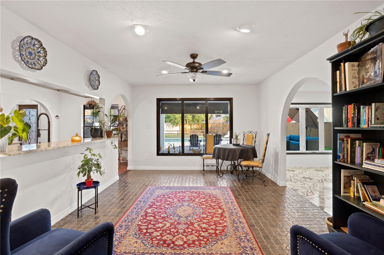 Formal dining room With living  room access off kitchen