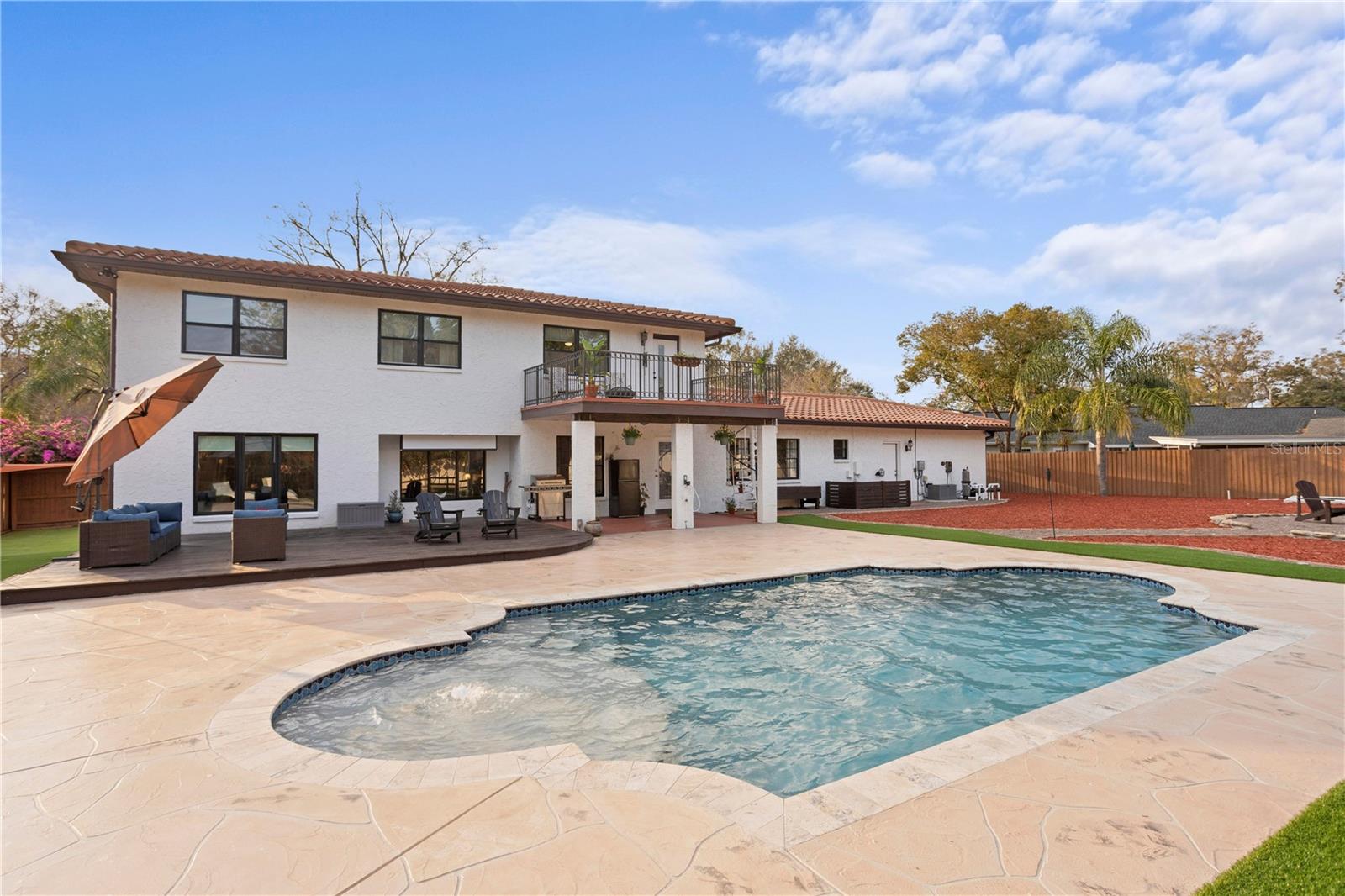 Exterior pool deck