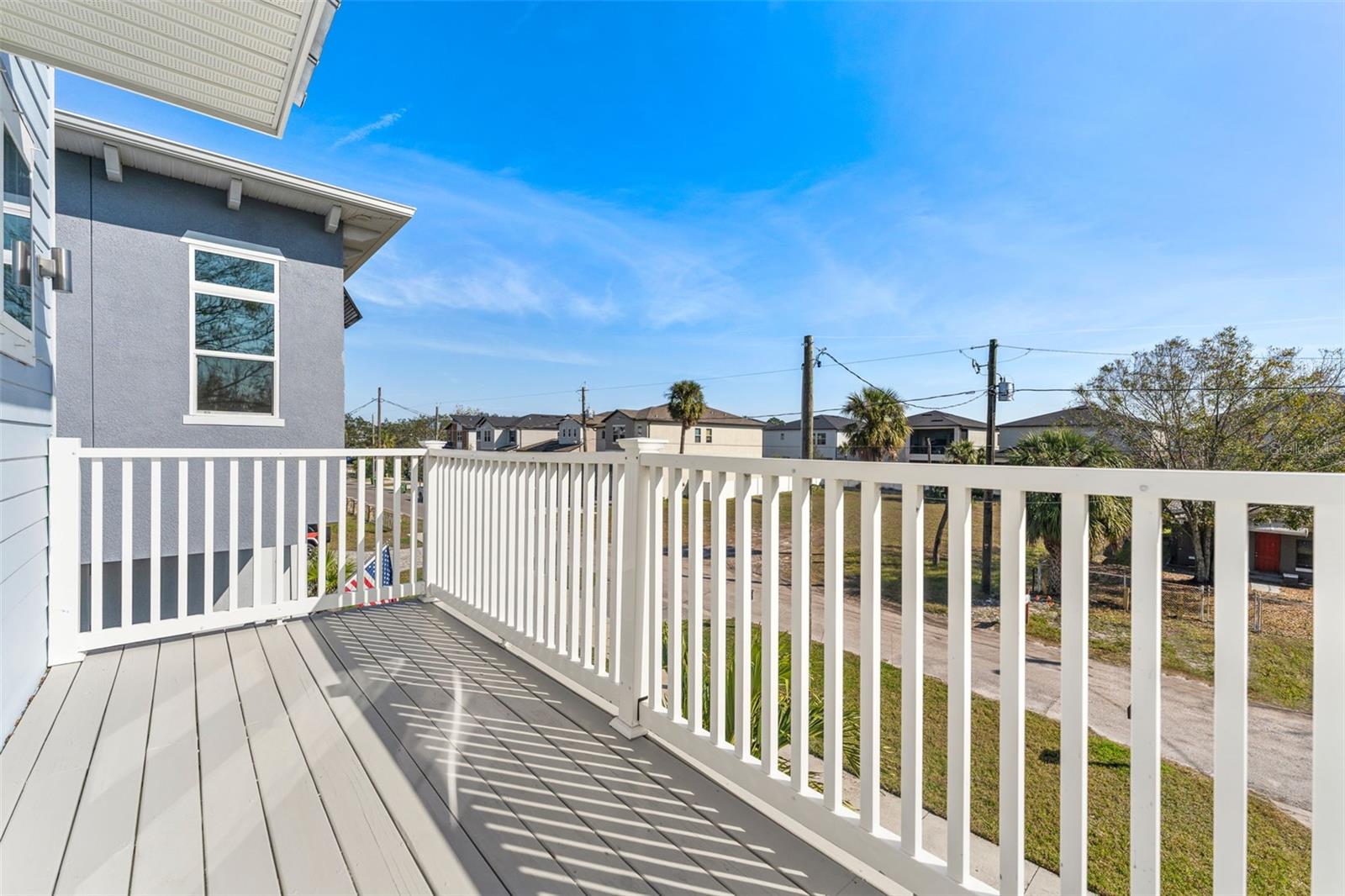 Second floor patio for those early morning sunrises or the late afternoon breeze.