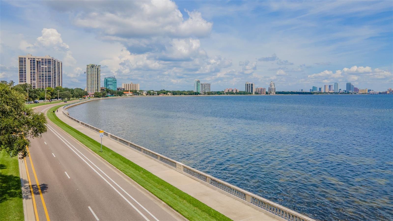 Short drive or bike ride to Bayshore Blvd