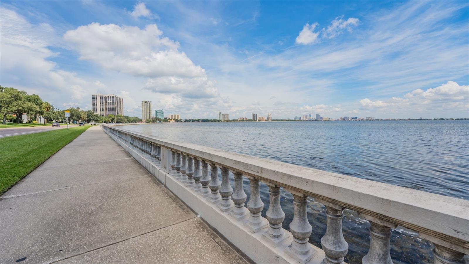 Short drive or bike ride to Bayshore Blvd