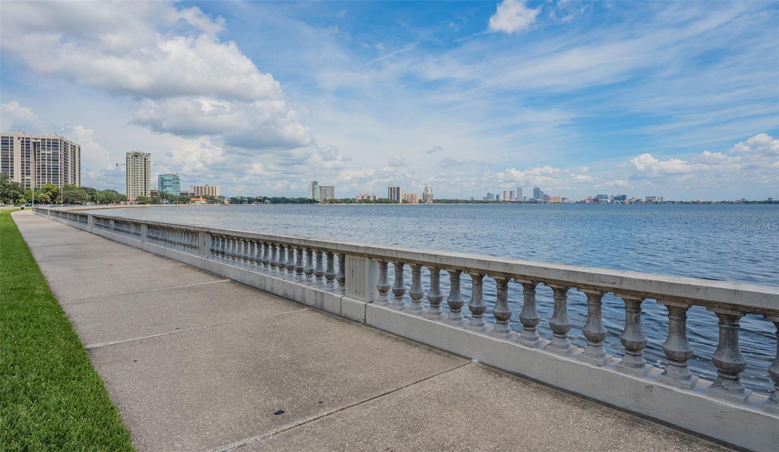 Short drive or bike ride to Bayshore Blvd