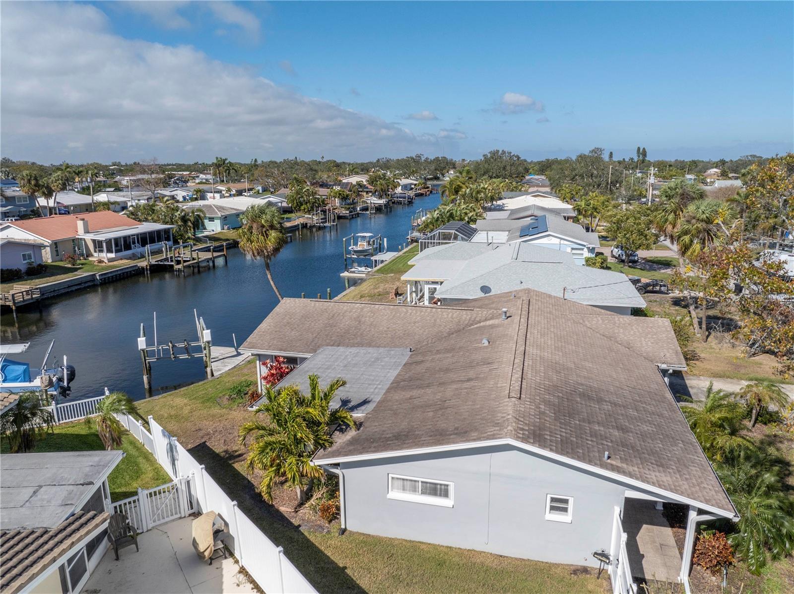 View down canal