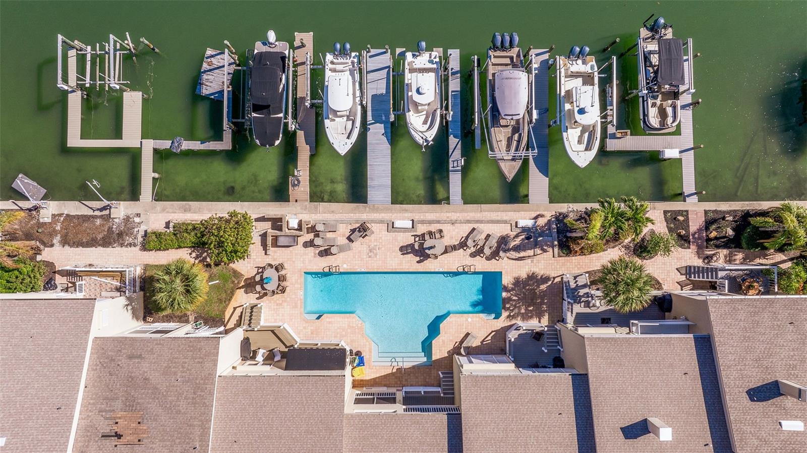 Aerial view of community pool