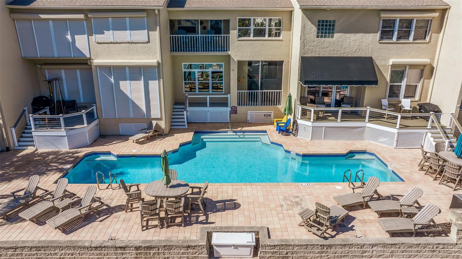 Aerial view of community pool