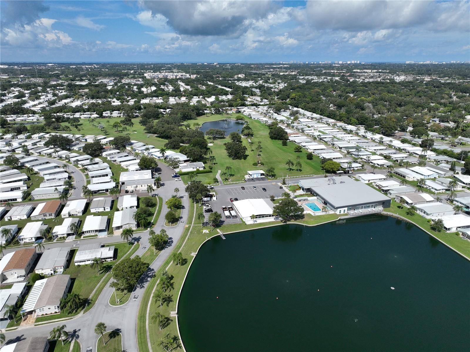 Clubhouse drone view