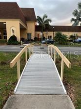 Walking bridge from parking to the Clubhouse.