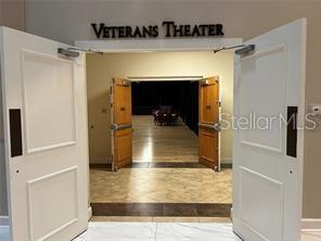 Inside the beautiful Clubhouse, the Veterans Theater!