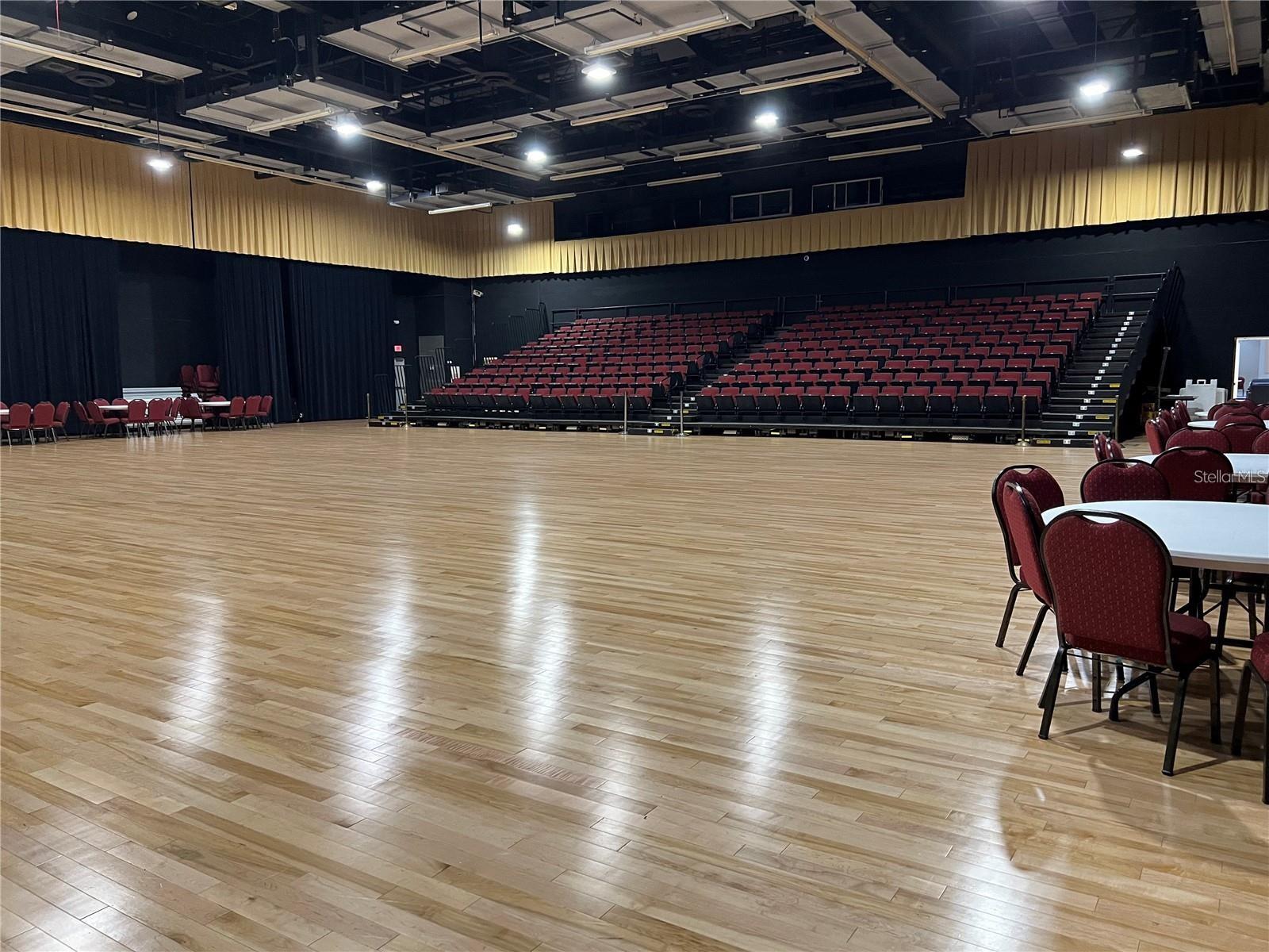 Inside the Veterans Theater.