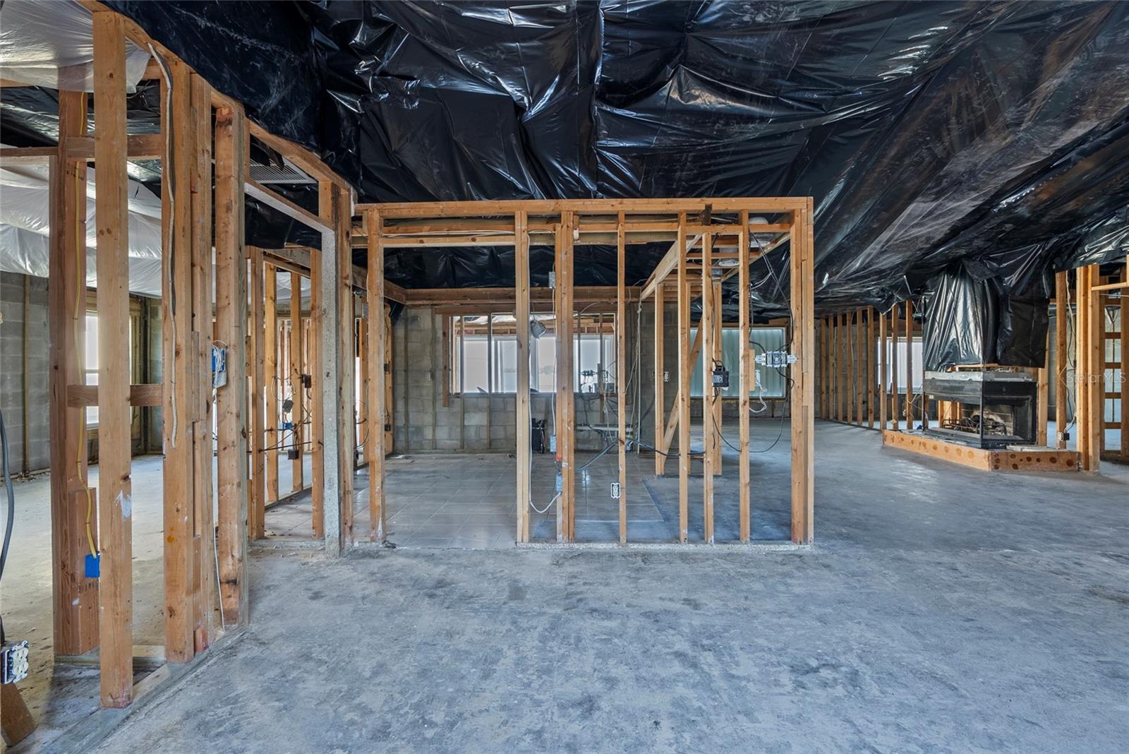 Hurricane Milton tore off the roof of the back porch and left the home exposed to the storm.  The home was professionally remediated to the ceiling