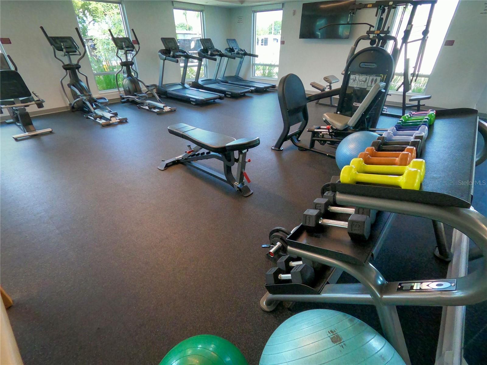 Fitness room in Clubhouse