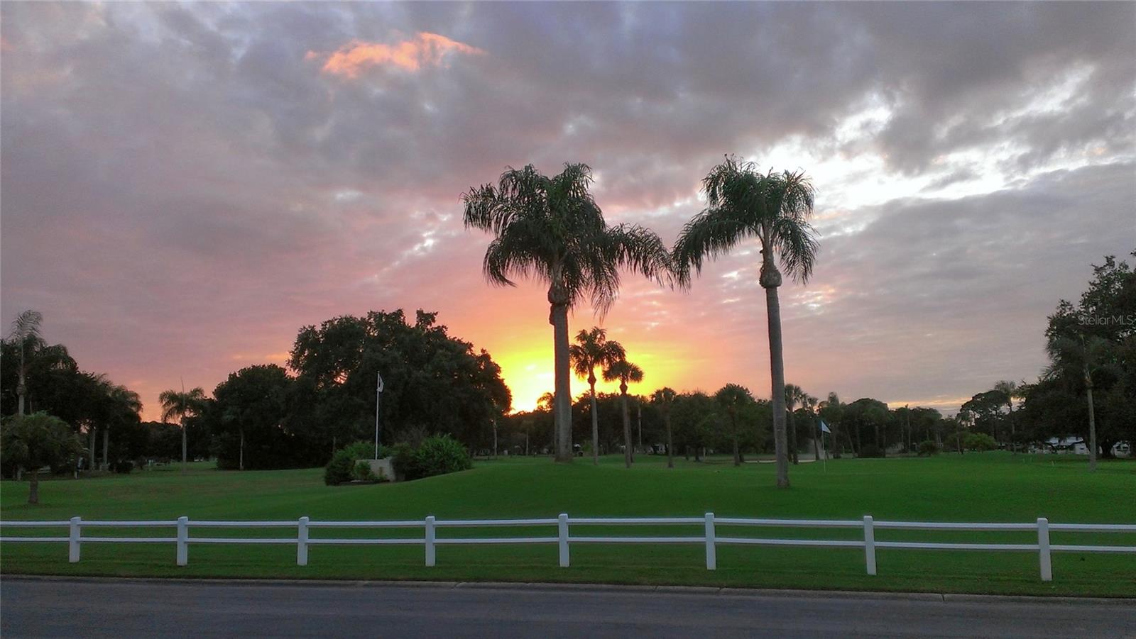 Sunset over the Golf Course