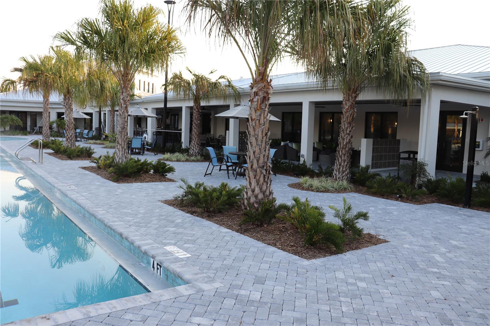 Pool and Outside         Covered Bar