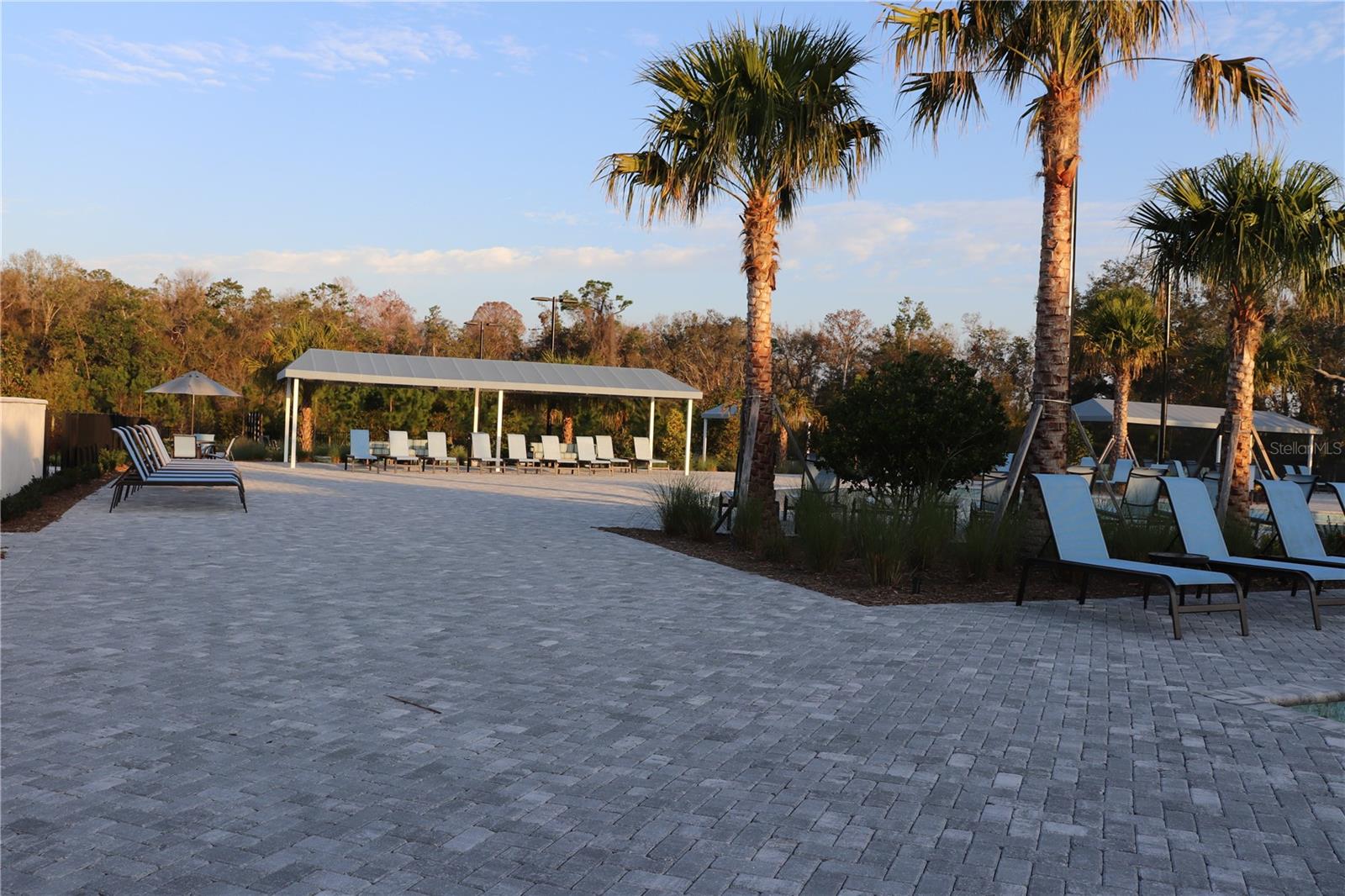 Pool Area with Cabanas